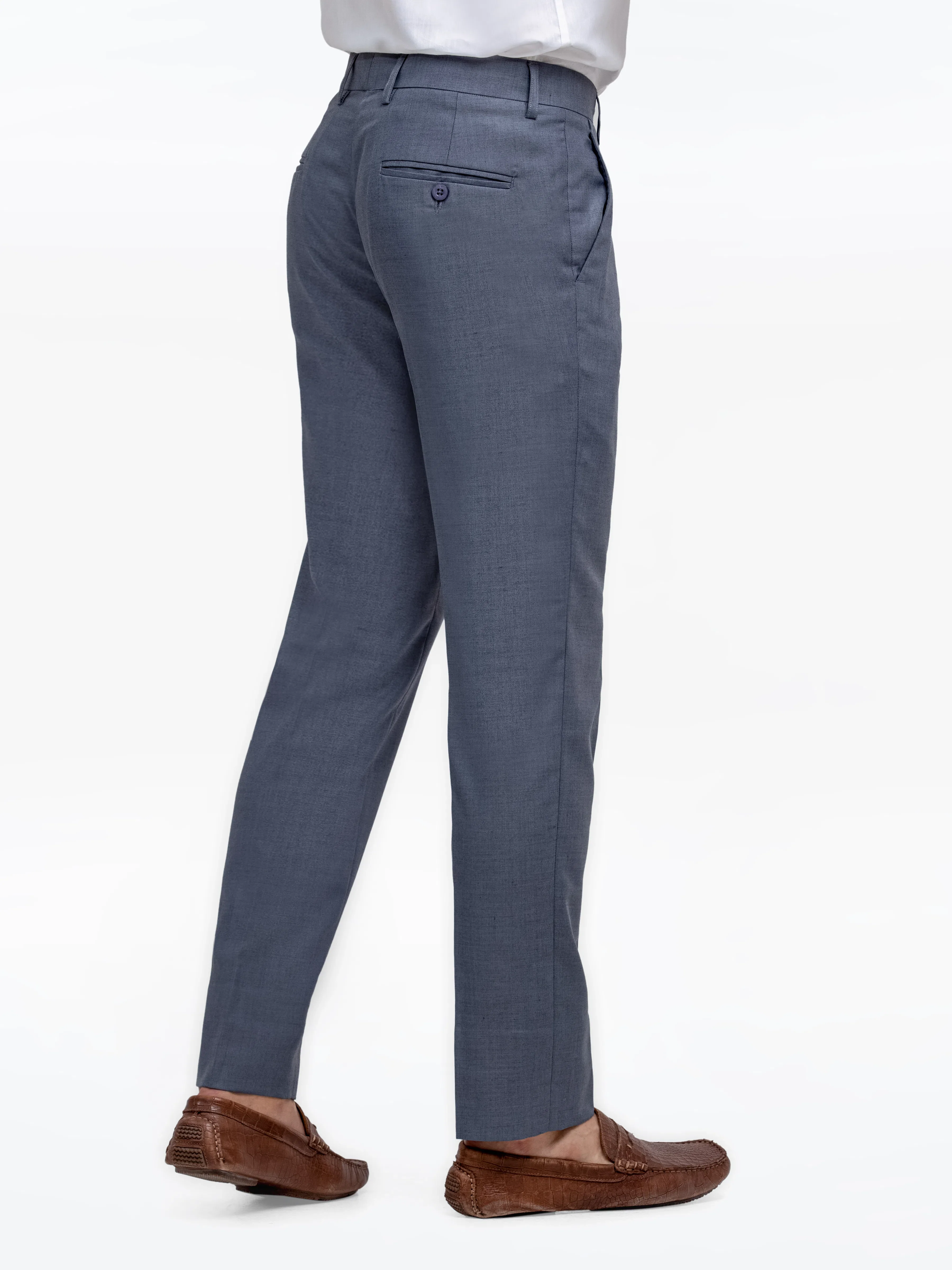 Men's Steel Blue Formal Pant - EMBPF24-15269 - Image 6