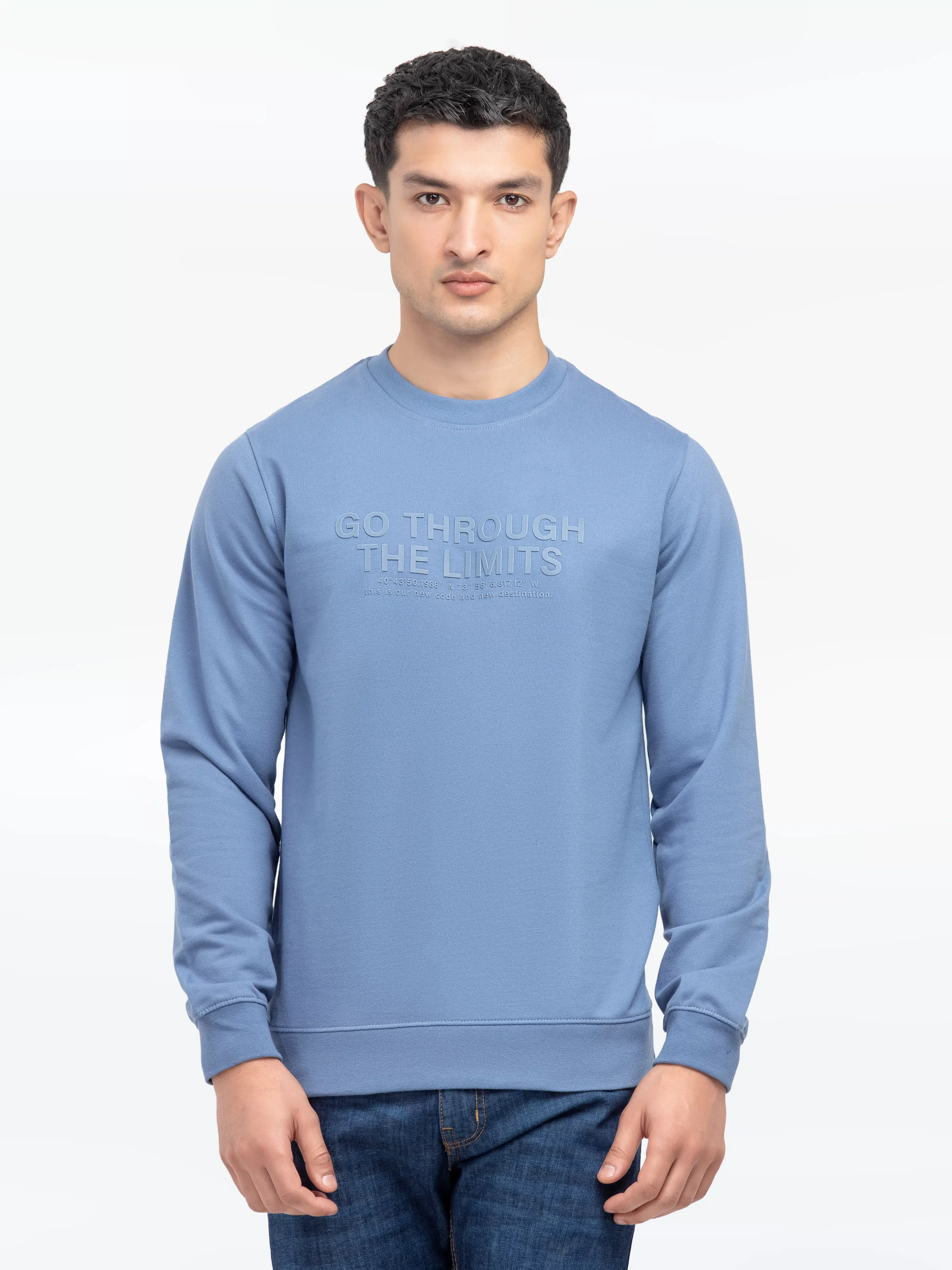 Men's Steel Blue Sweatshirt - EMTSS24-004 - Image 2