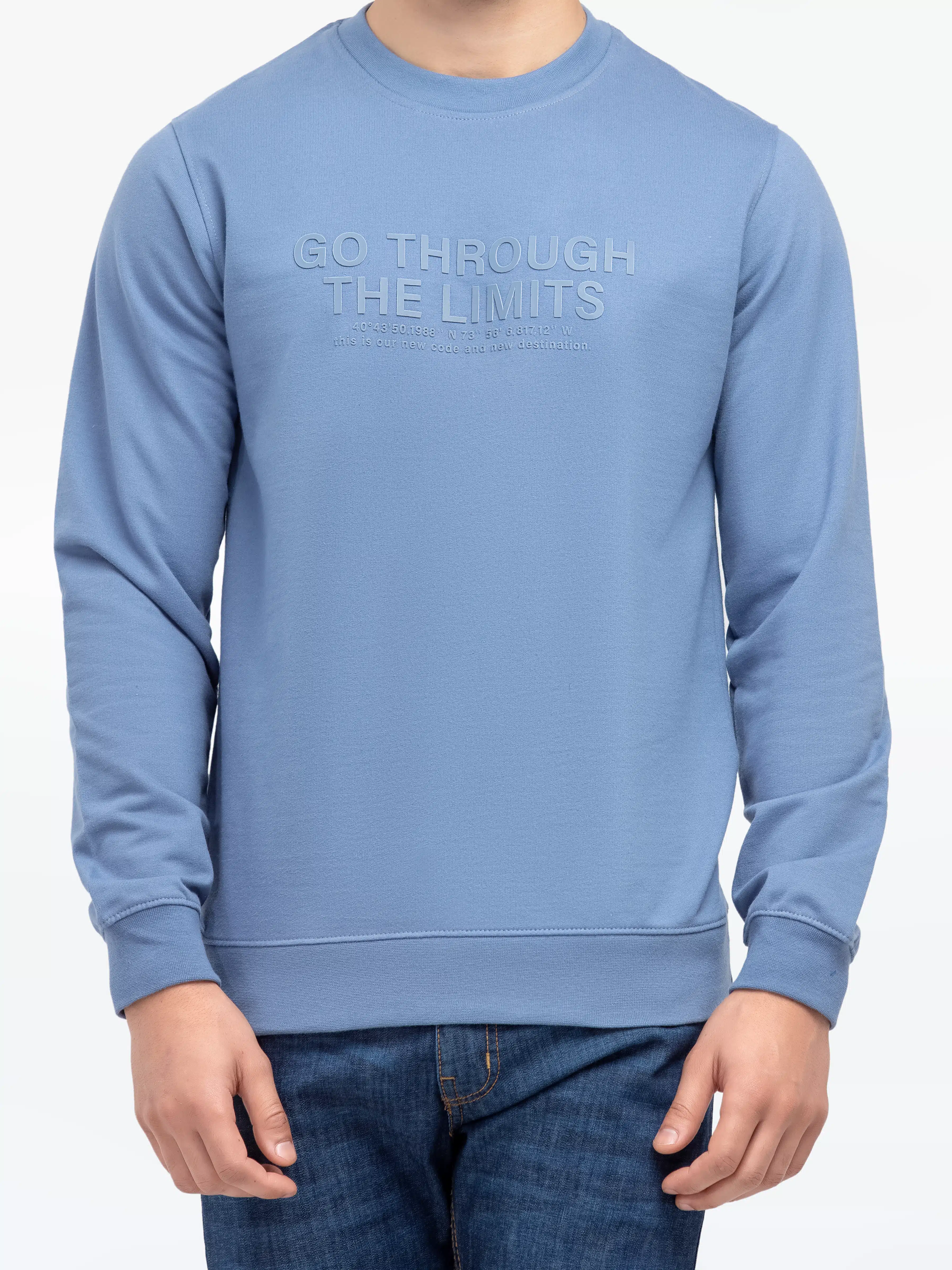 Men's Steel Blue Sweatshirt - EMTSS24-004 - Image 3