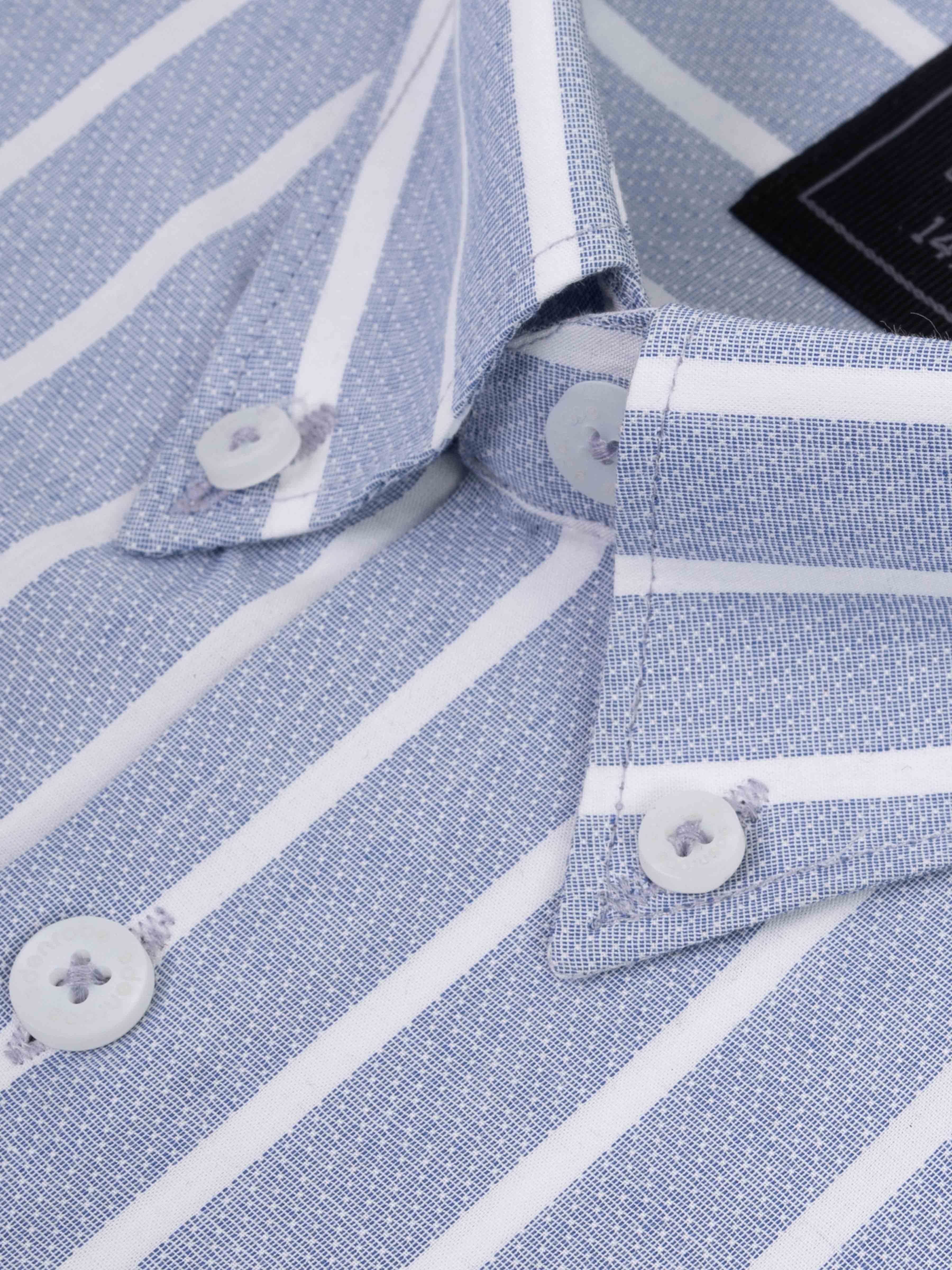 Men's Stone Blue Shirt - EMTSB5-172 - Image 3