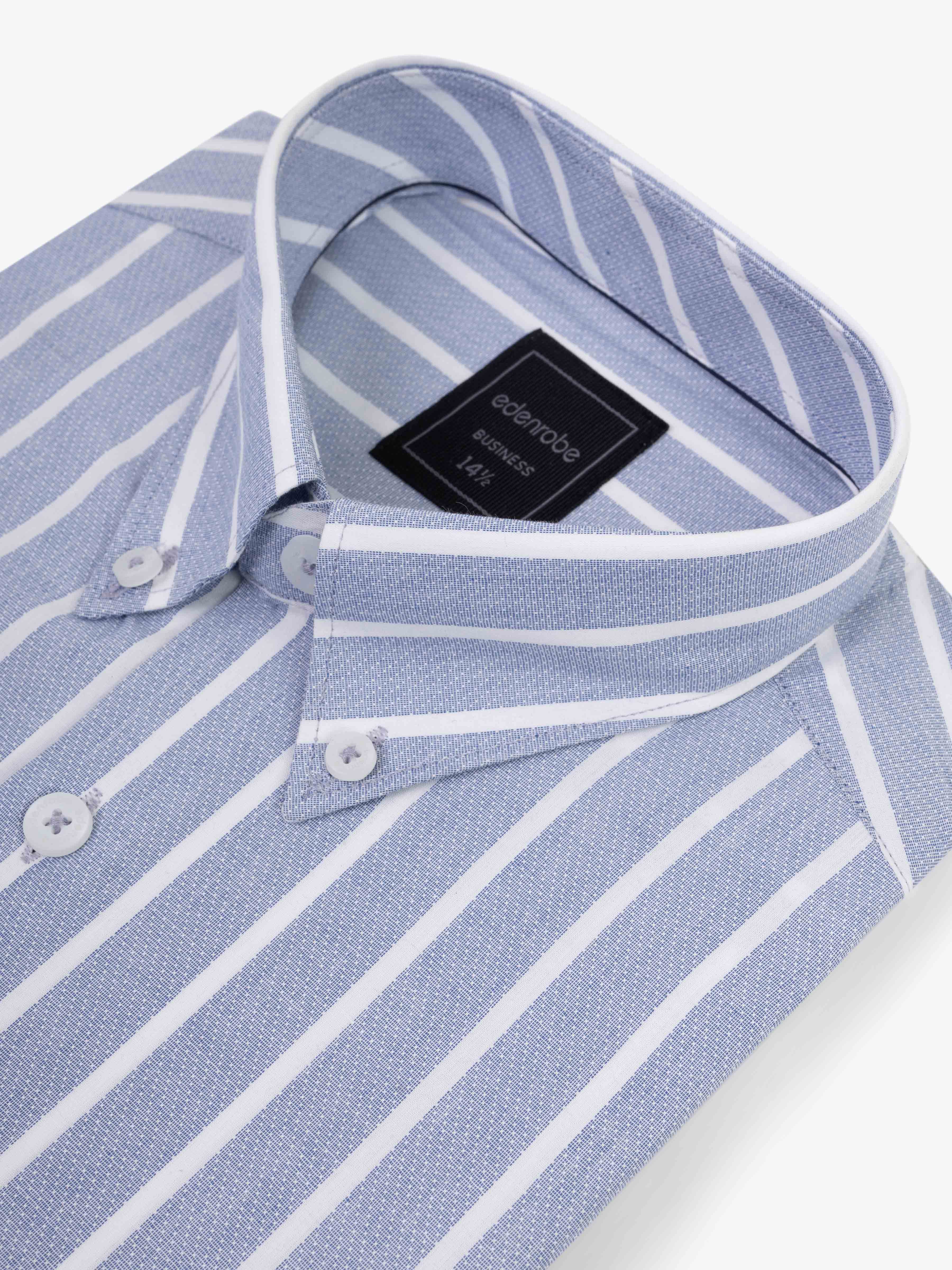 Men's Stone Blue Shirt - EMTSB5-172 - Image 4