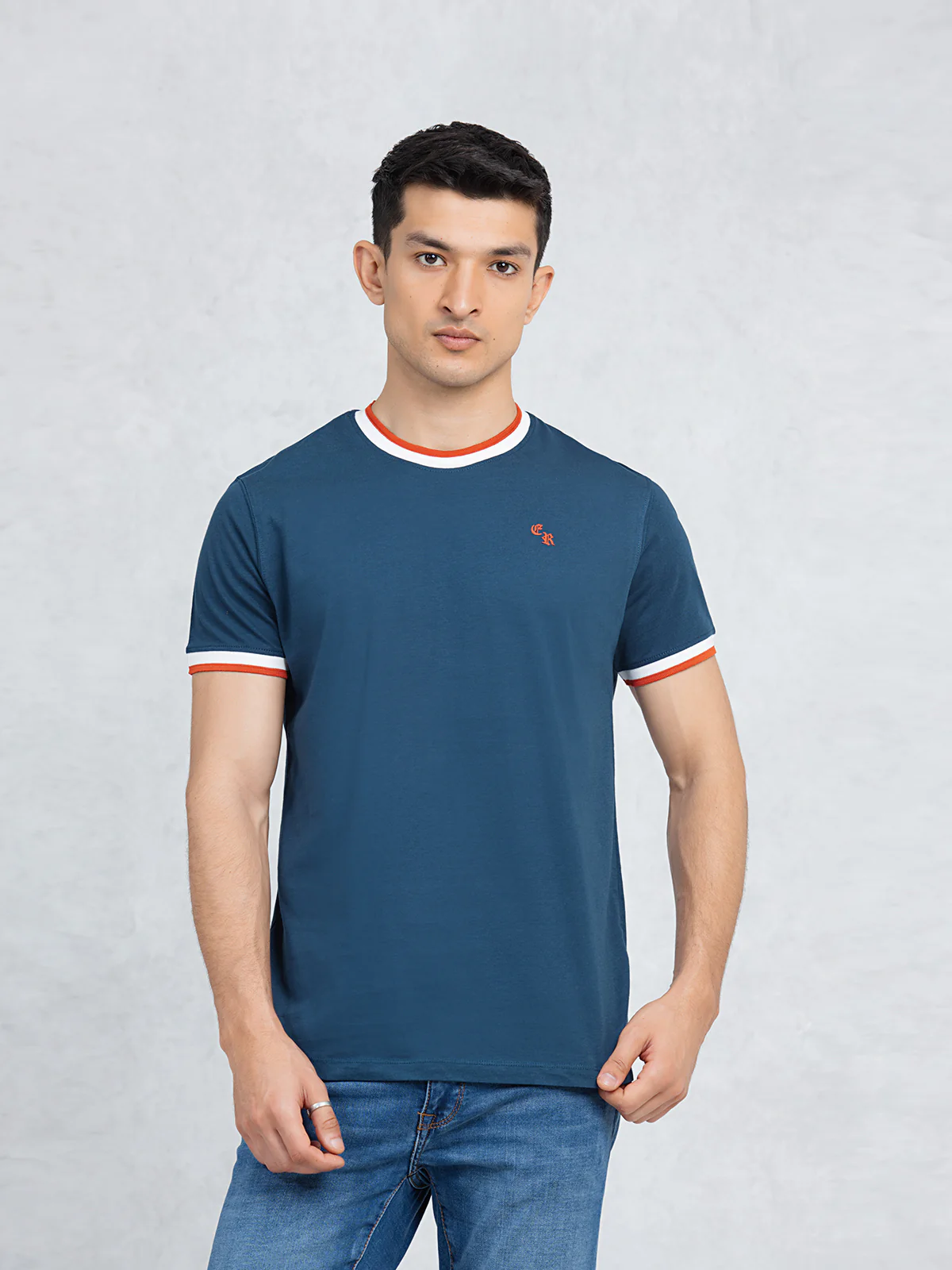 Men's Teal Blue Graphic Tee - EMTGT24-005 - Image 2