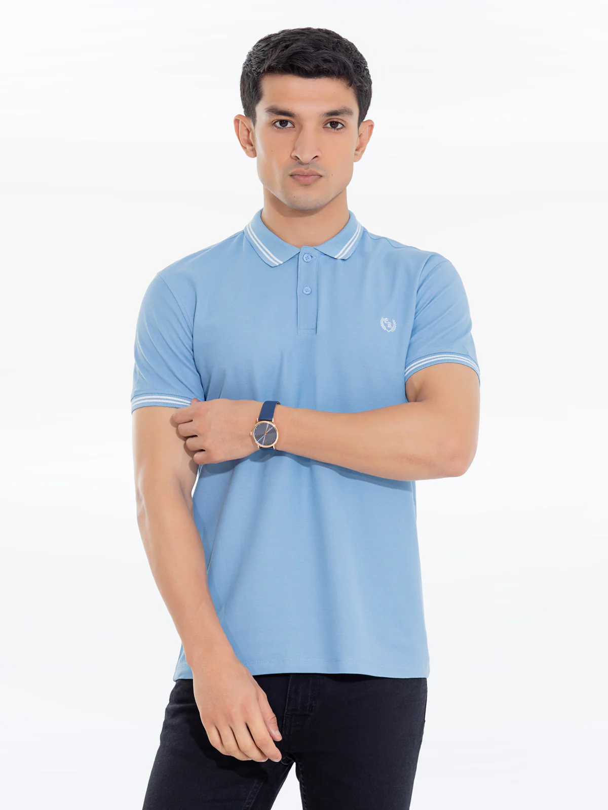 Men's Teal Blue Polo Shirt - EMTPS24-031 - Image 2