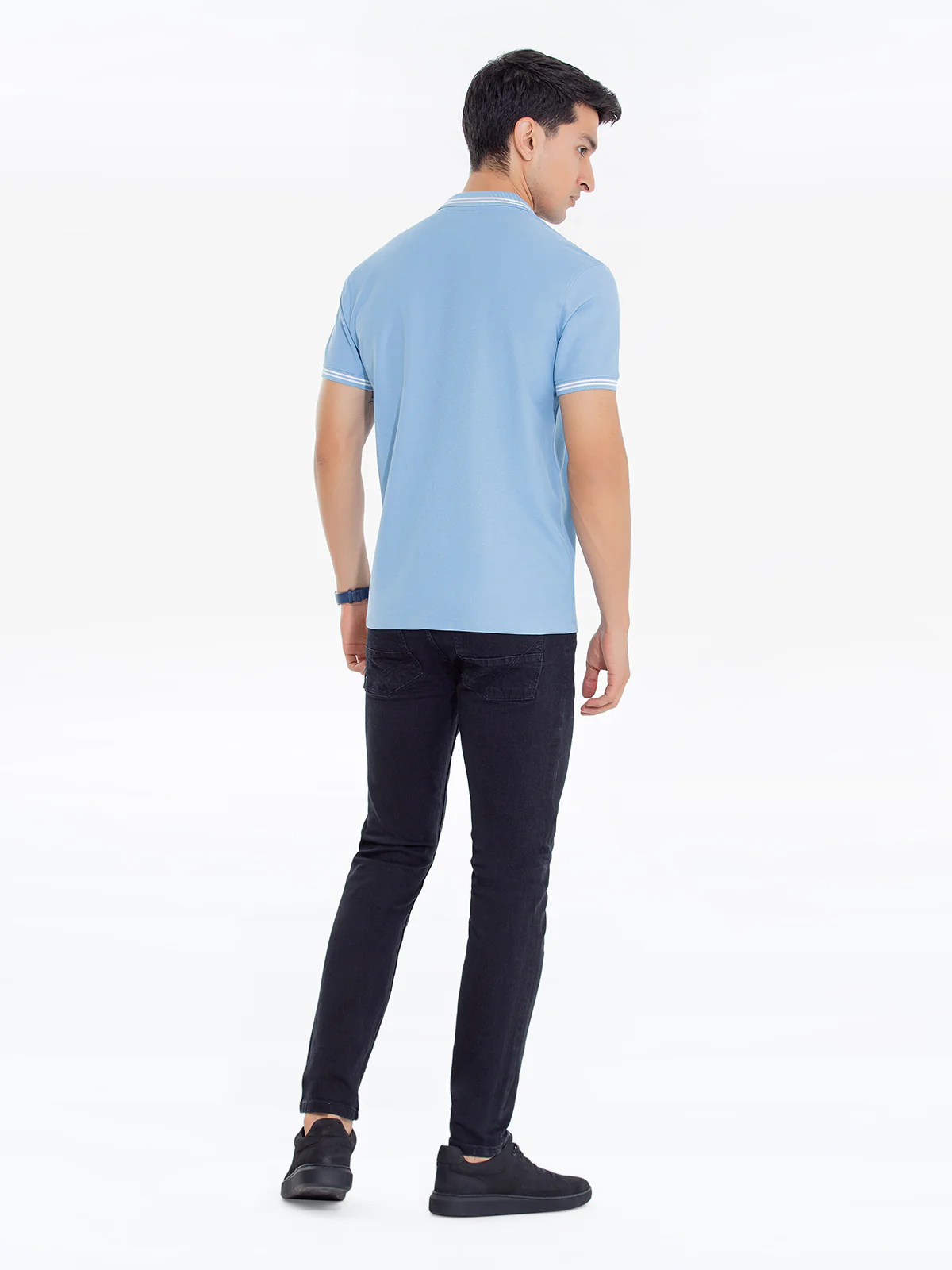 Men's Teal Blue Polo Shirt - EMTPS24-031 - Image 5