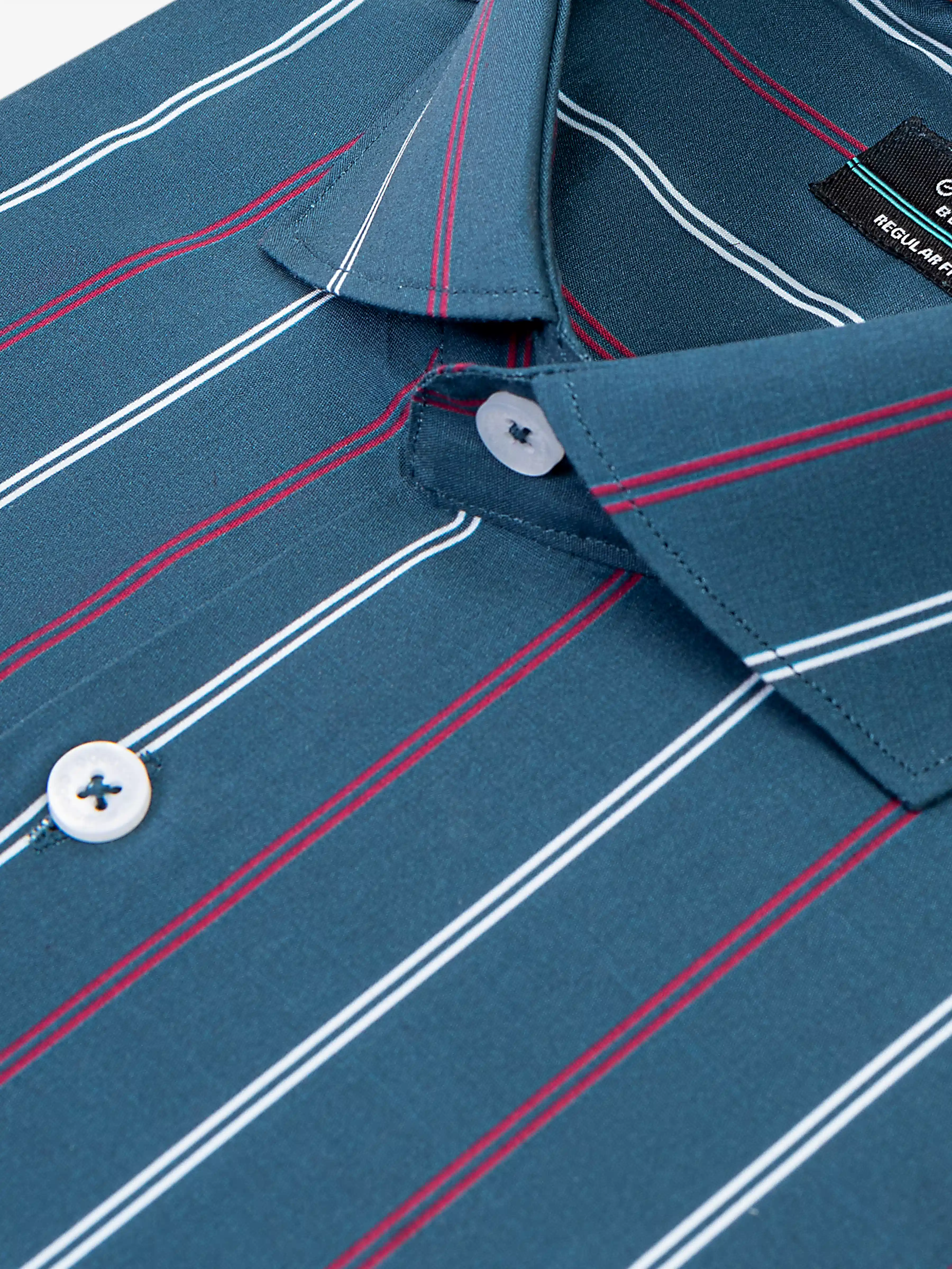 Men's Teal Blue Shirt - EMTSB5-185 - Image 3