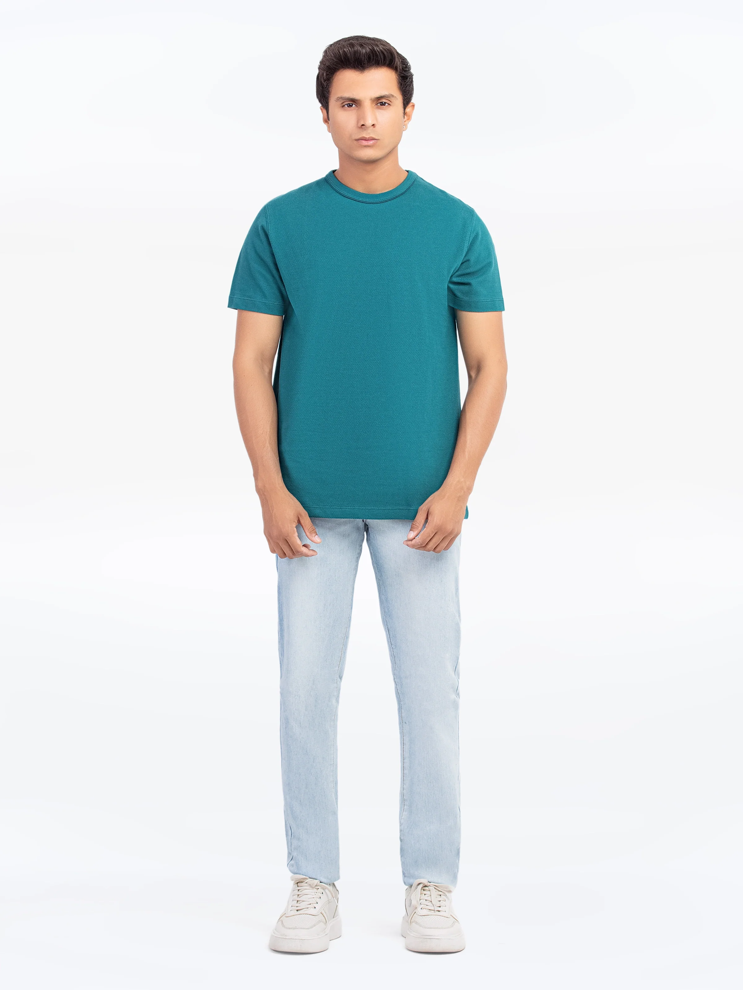 Men's Teal Green Tee - EMTGT5-002 - Image 2