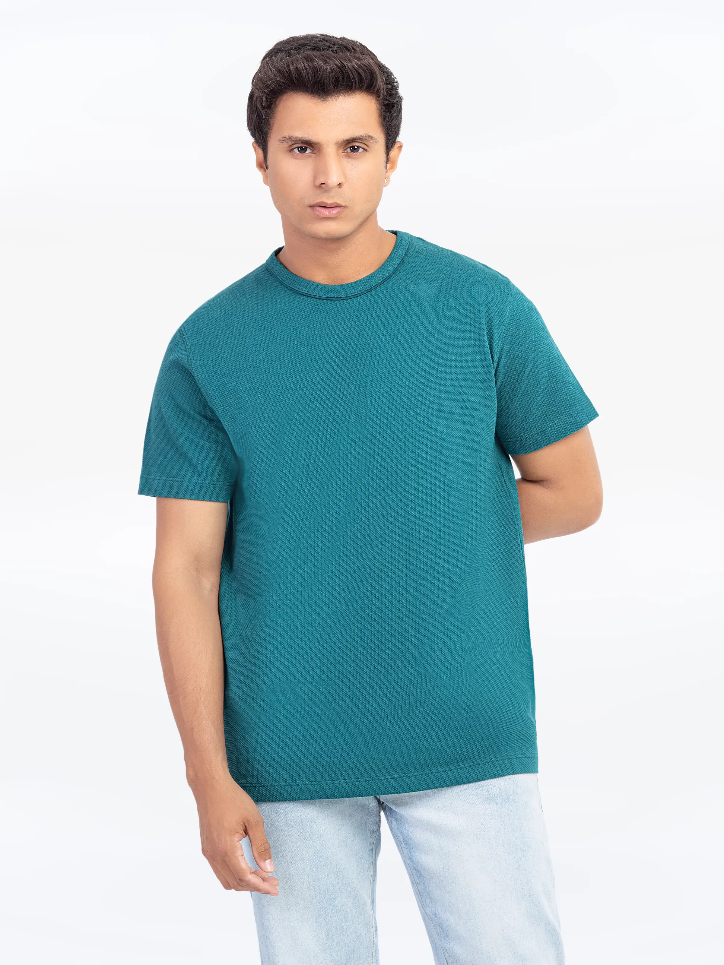 Men's Teal Green Tee - EMTGT5-002 - Image 3