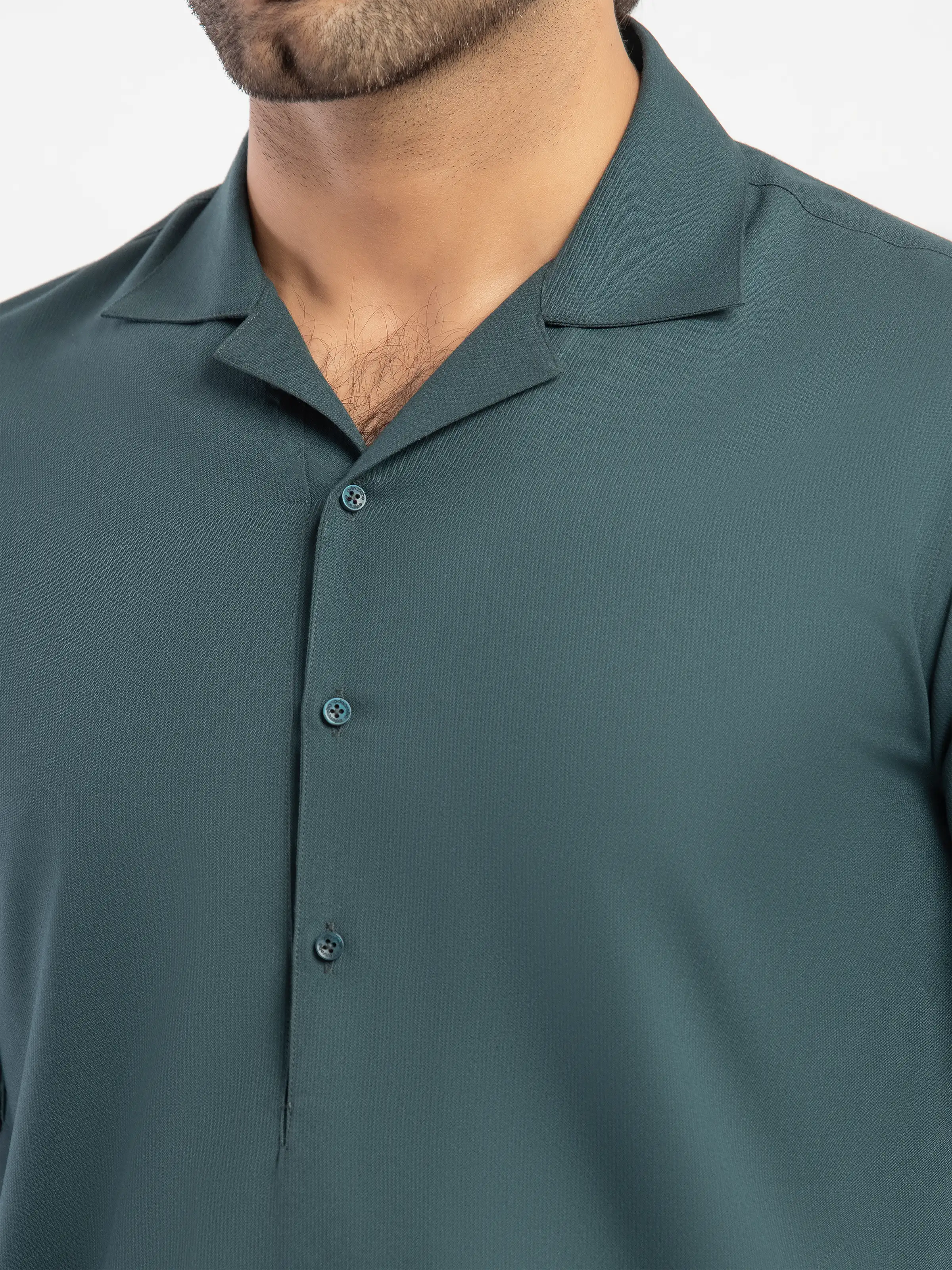 Men's Teal Green Kurta Pajama - EMTKPT5-095 - Image 3