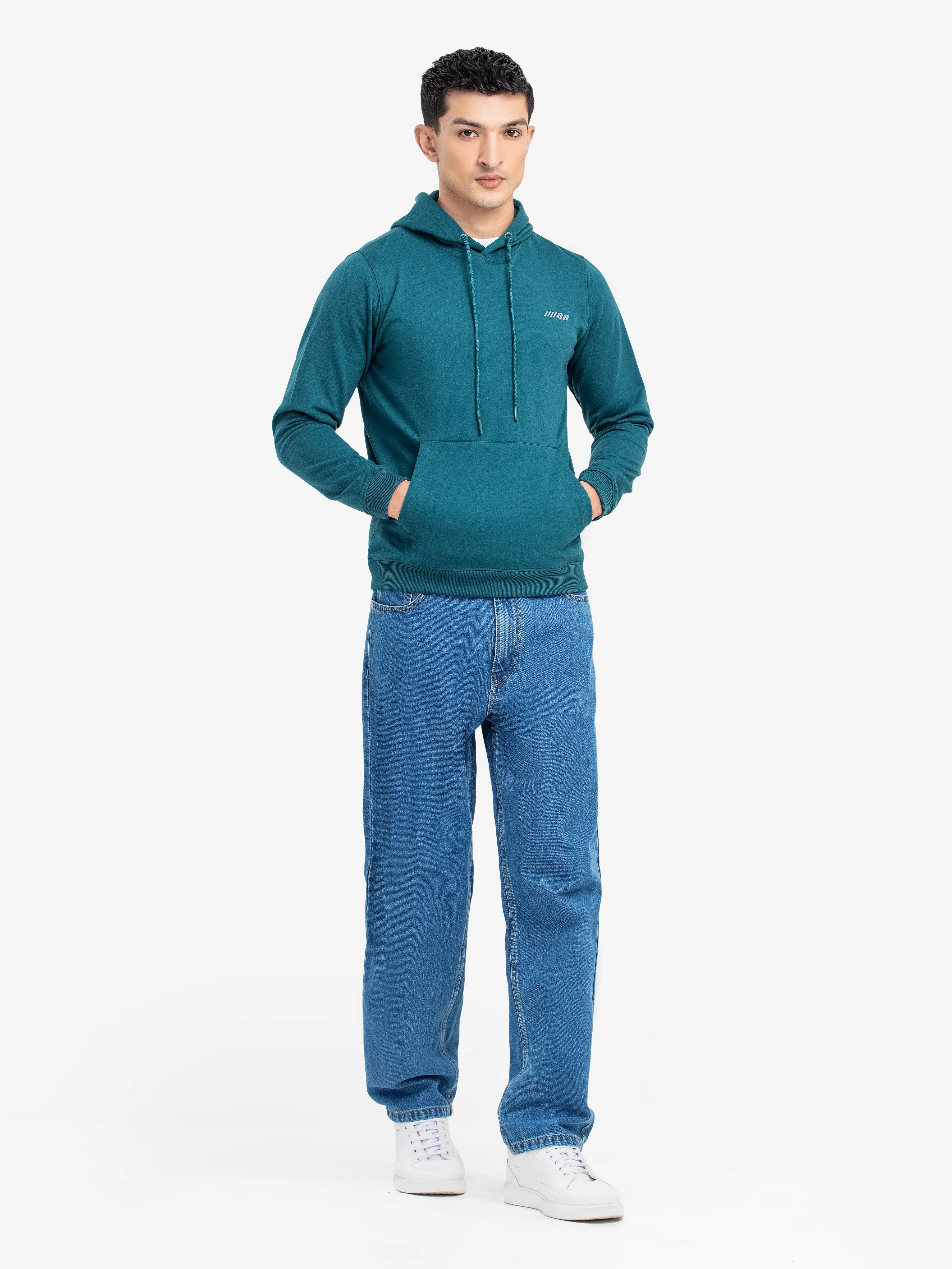 Men's Teal Hoodie - EMTH24-003 - Image 2
