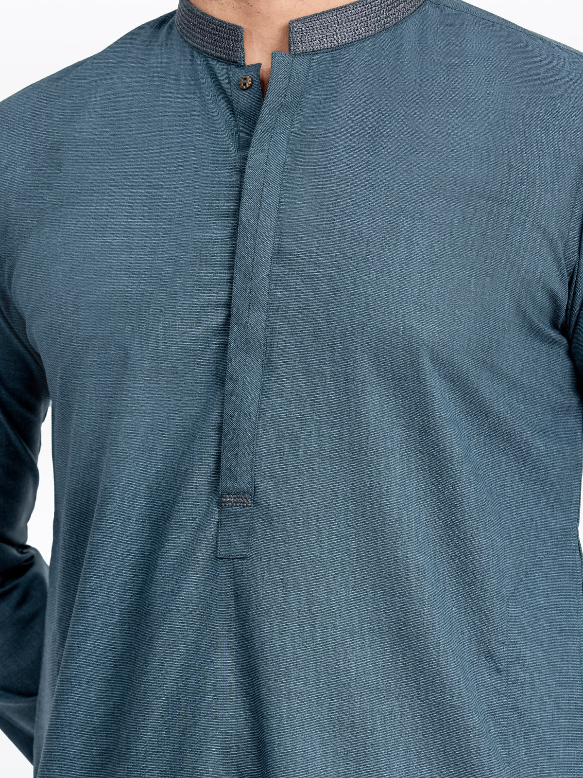 Men's Teal Kurta - EMTK24S-99430 - Image 3