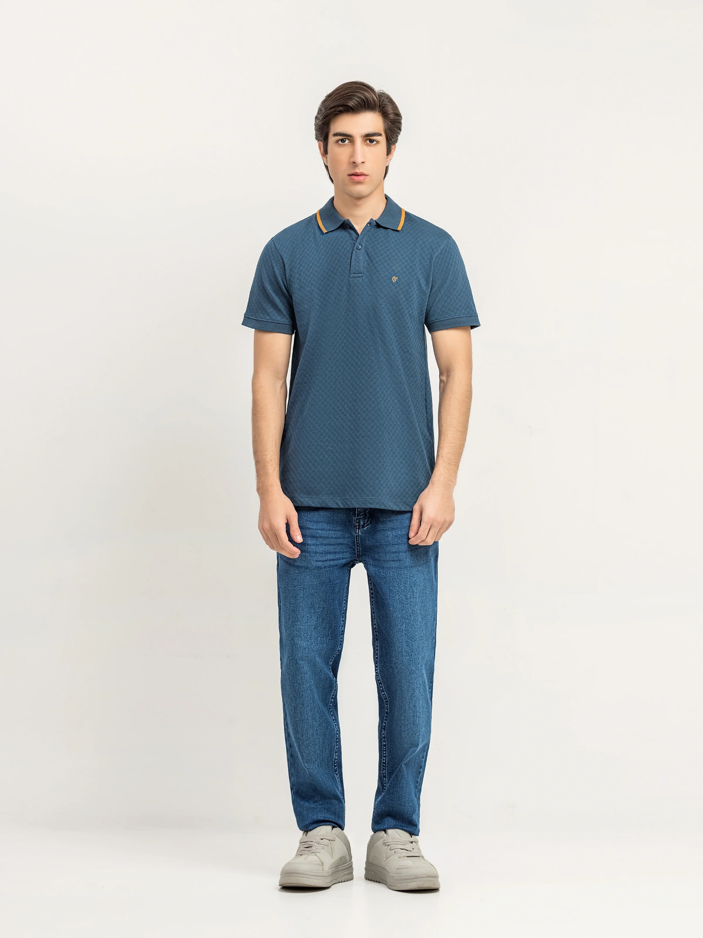 Men's Teal Polo Shirt - EMTPS6-088 - Image 2