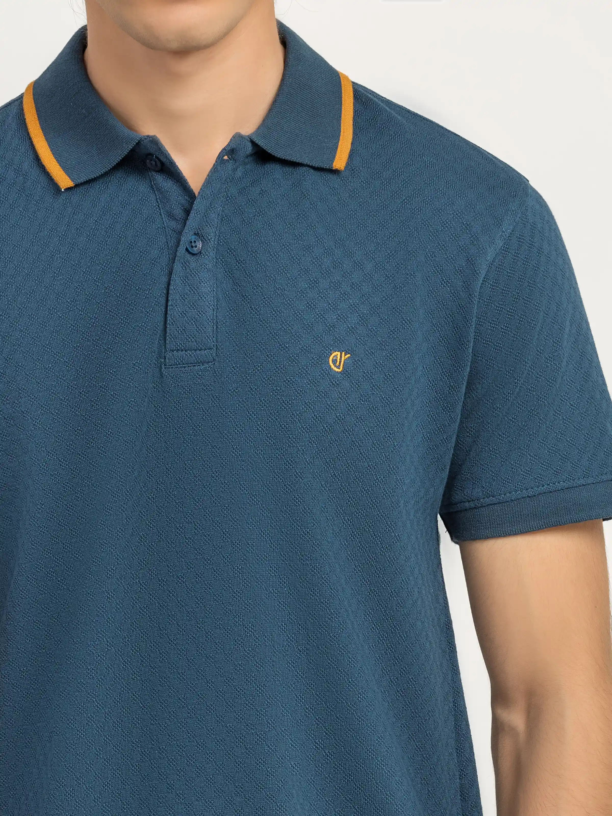 Men's Teal Polo Shirt - EMTPS6-088 - Image 3