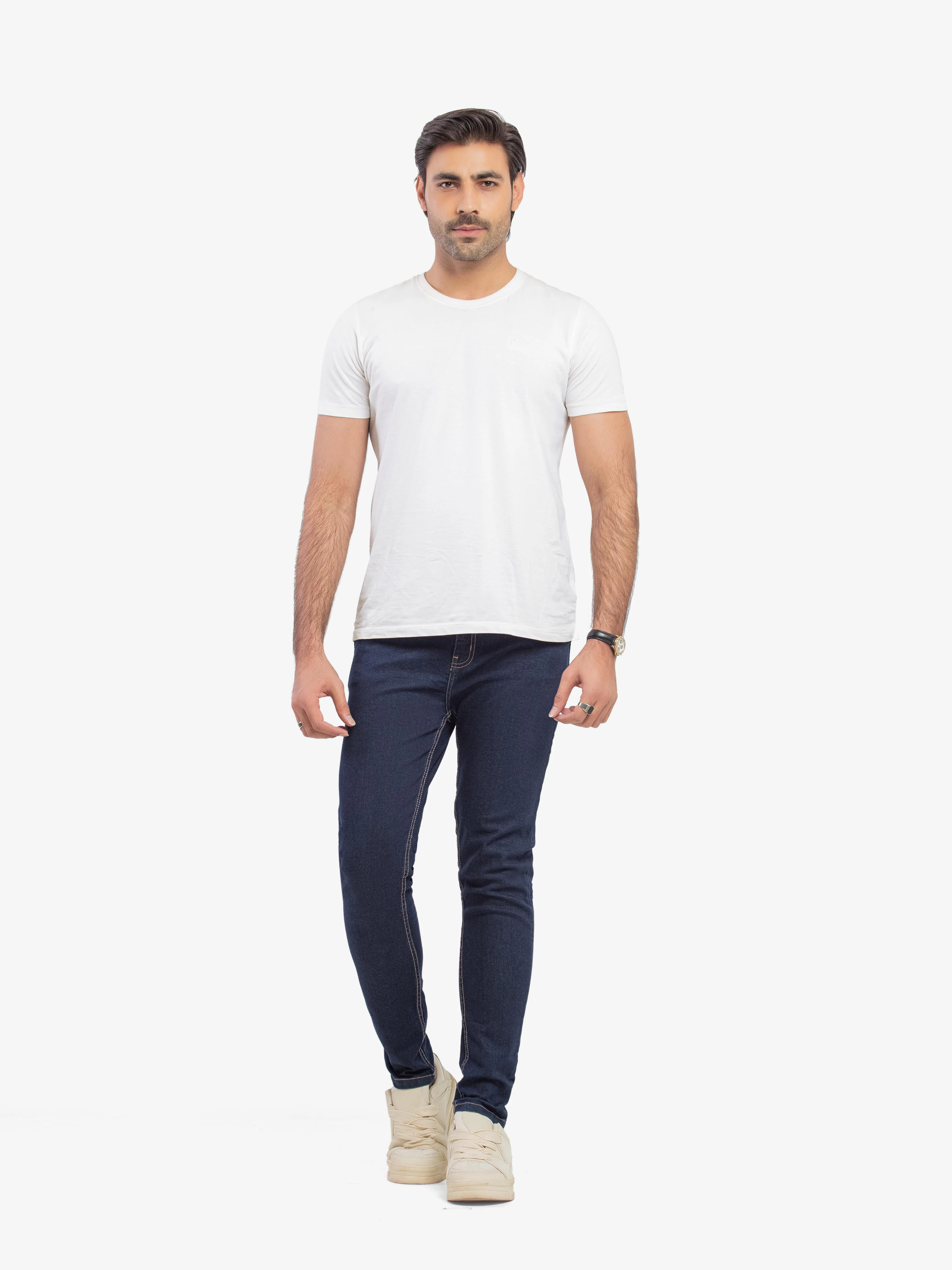 Men's Tint Blue Denim Pant - EMBPD5-017 - Image 2