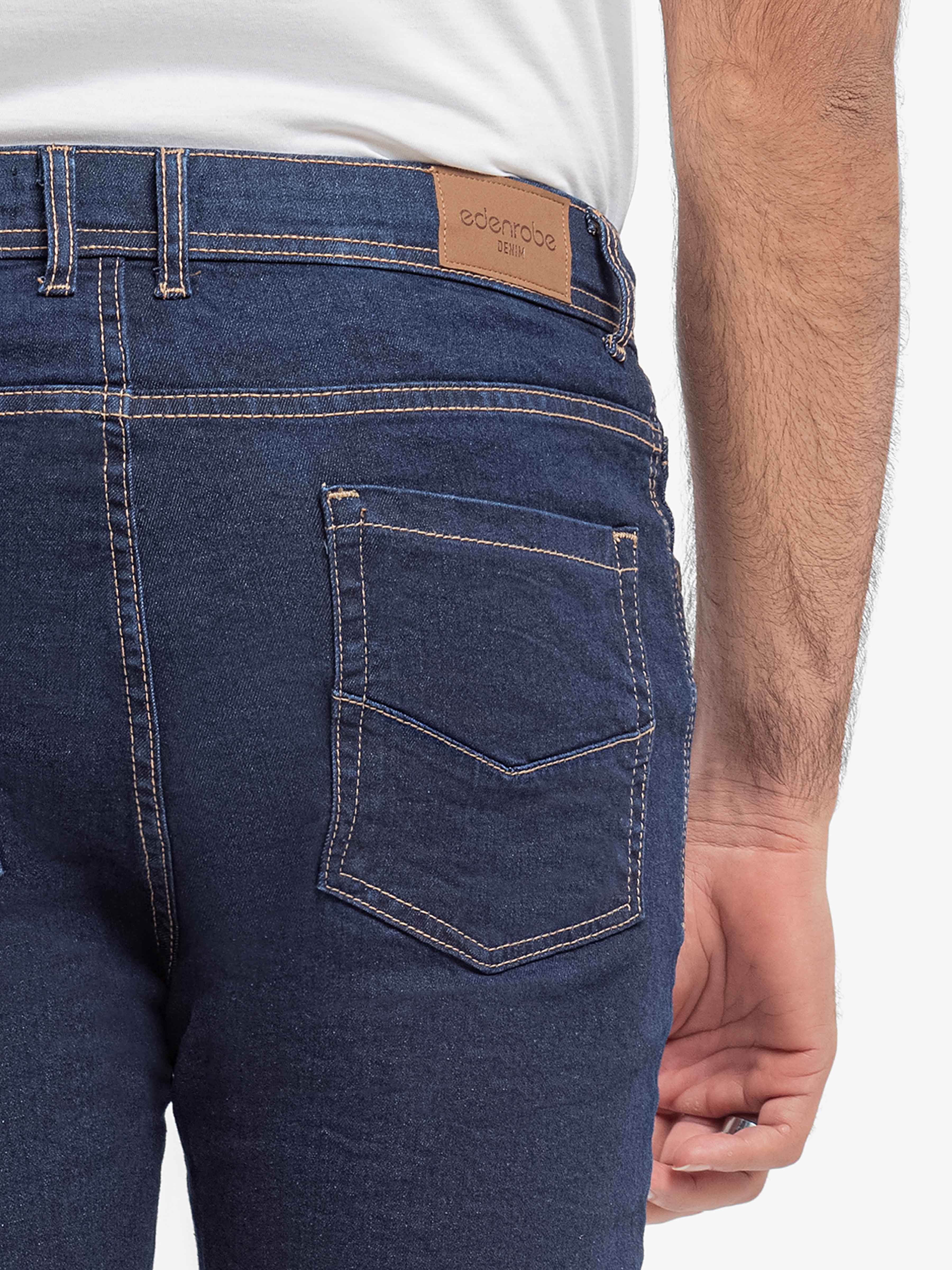 Men's Tint Blue Denim Pant - EMBPD5-017 - Image 4
