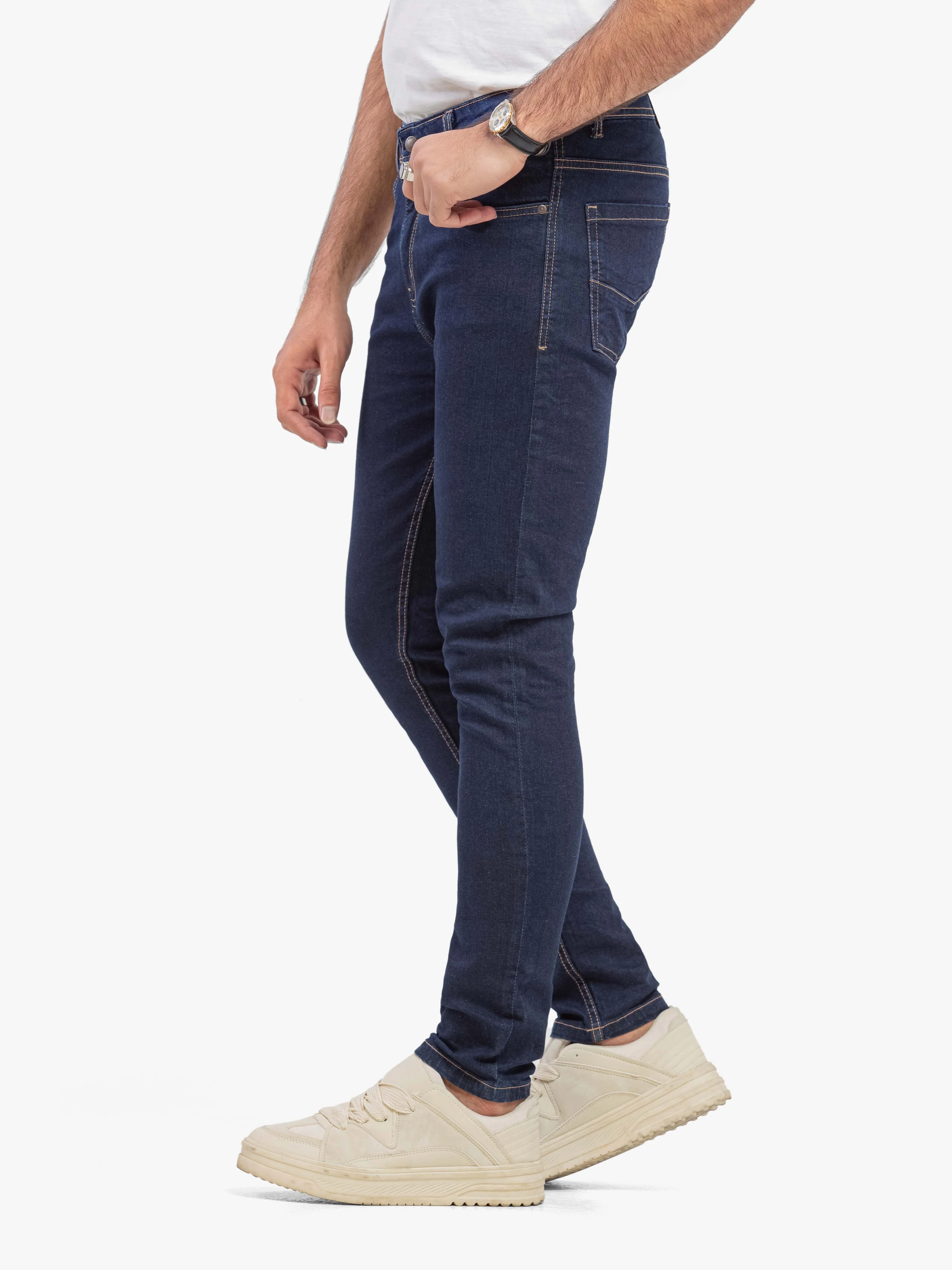Men's Tint Blue Denim Pant - EMBPD5-017 - Image 5