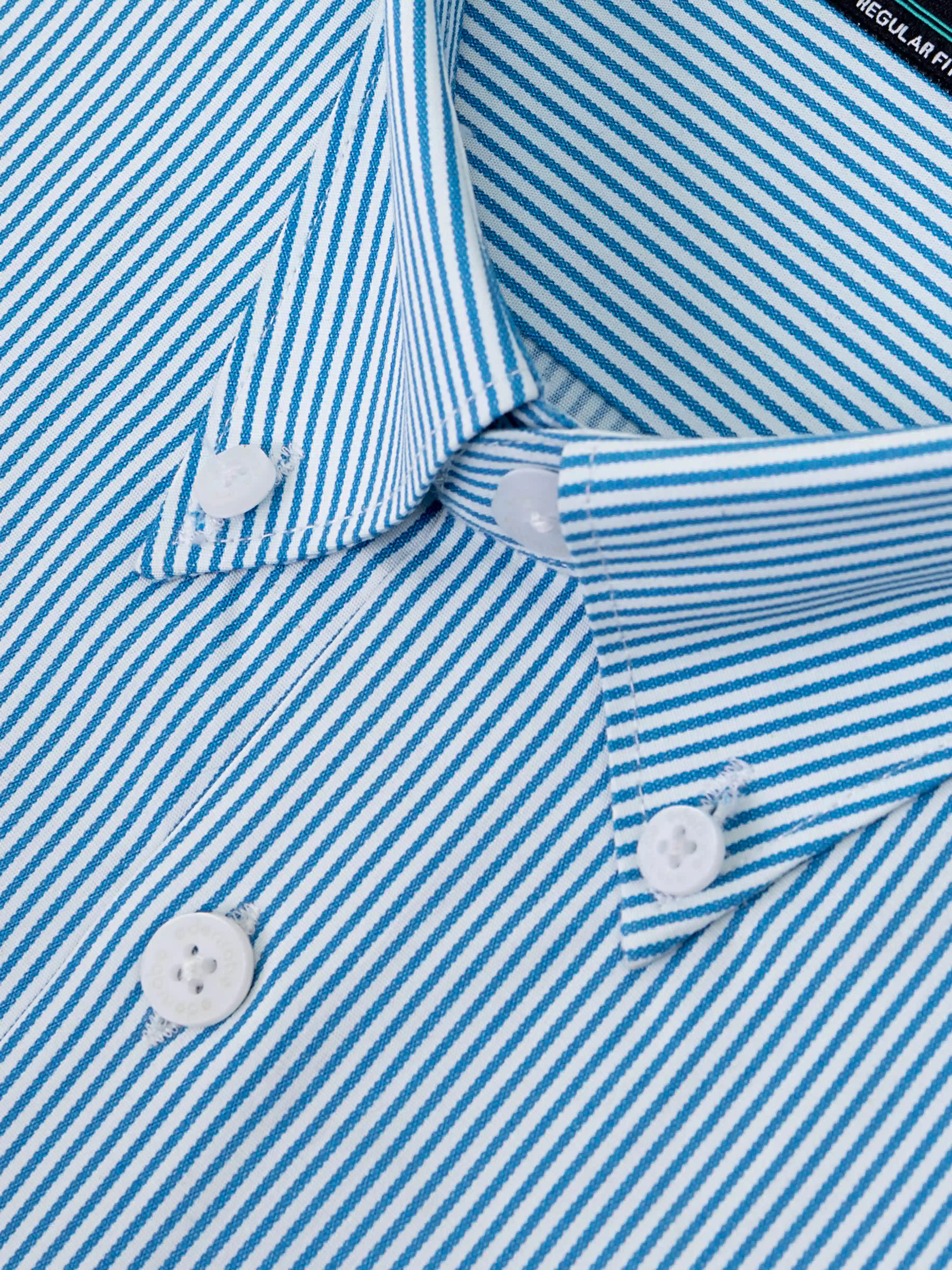 Men's White & Blue Shirt - EMTSB5-179 - Image 3