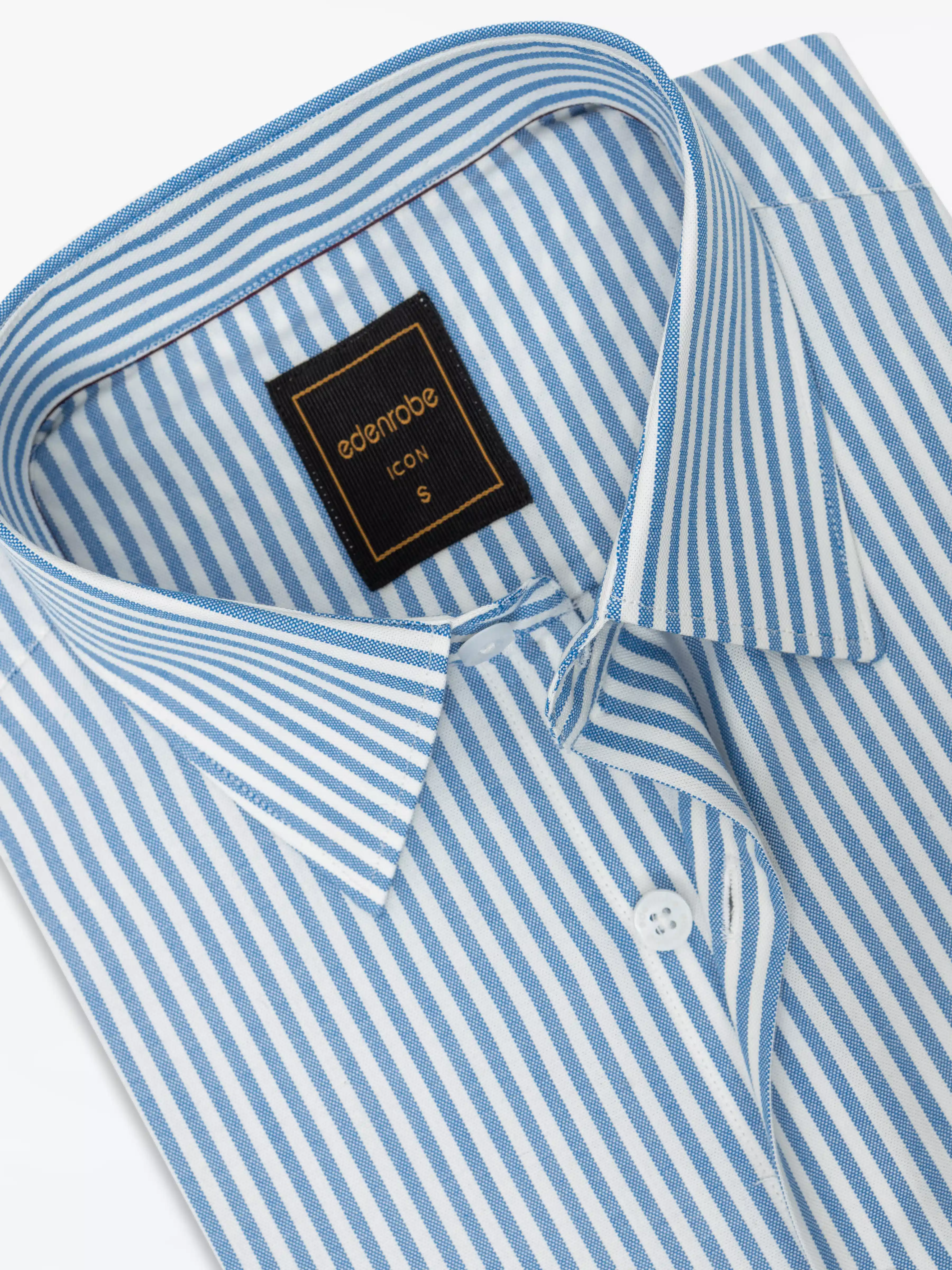 Men's White & Blue Shirt - EMTSI24-50724 - Image 2