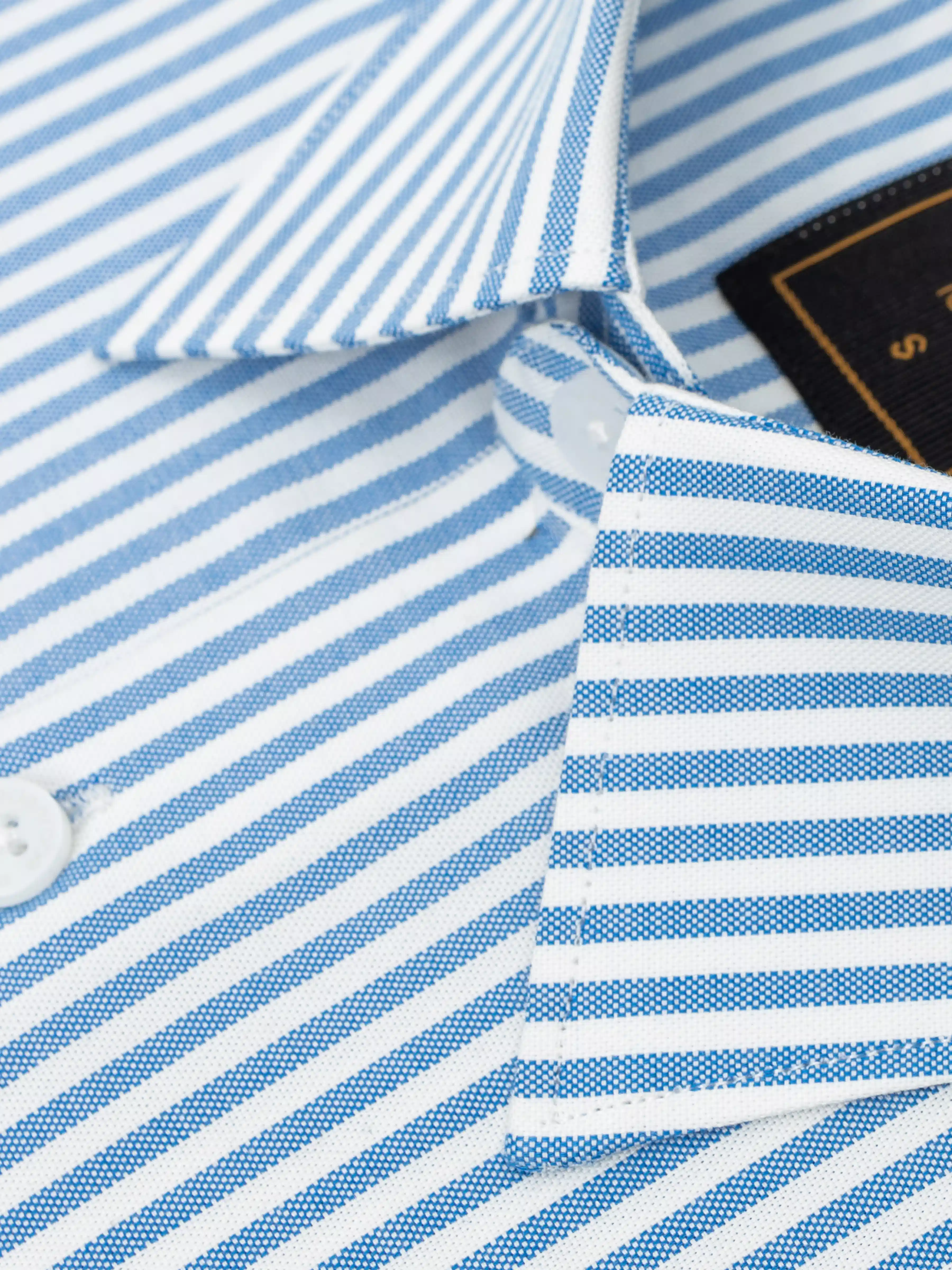 Men's White & Blue Shirt - EMTSI24-50724 - Image 4
