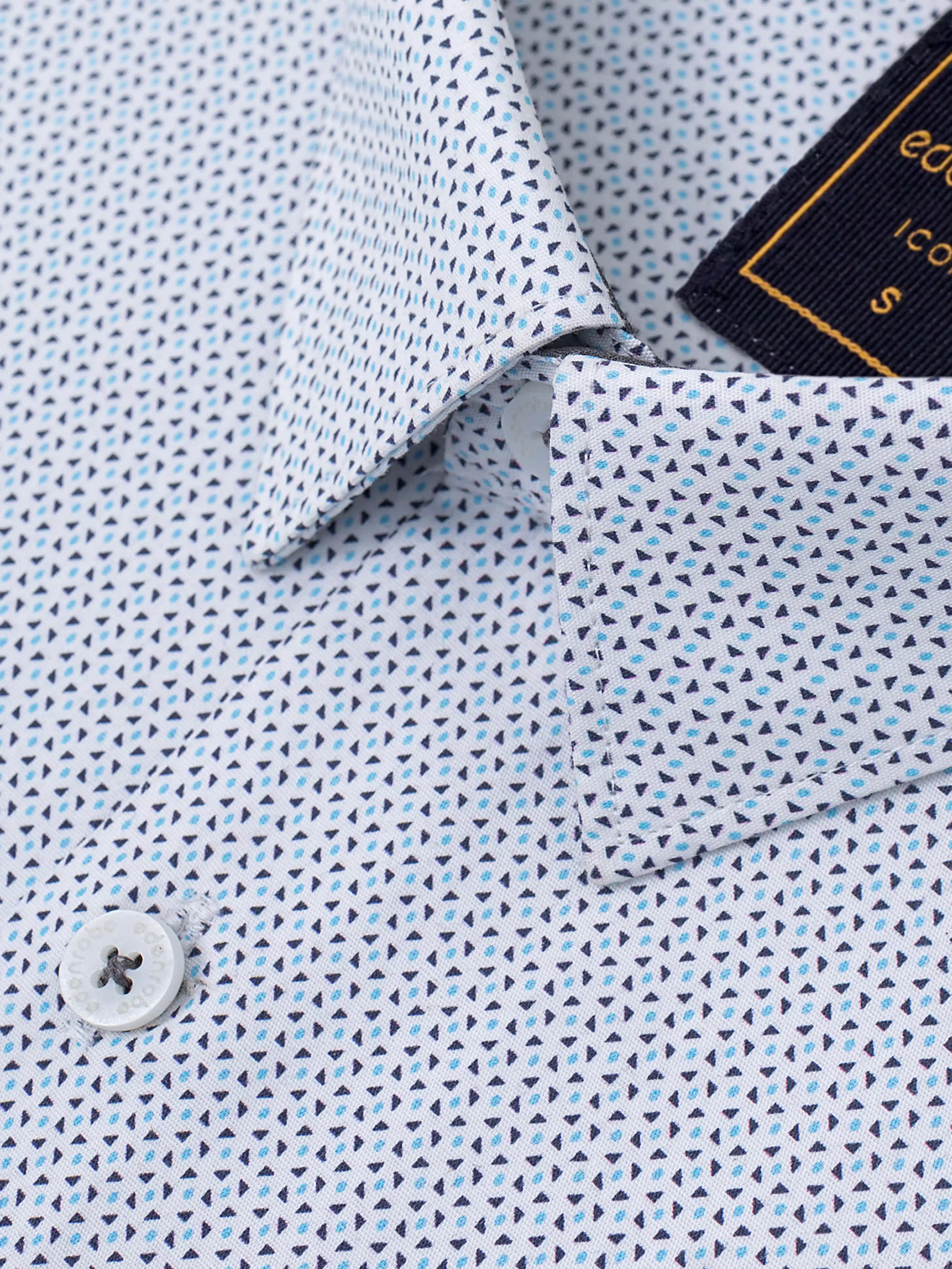 Men's White Multi Shirt - EMTSI5-50756 - Image 3
