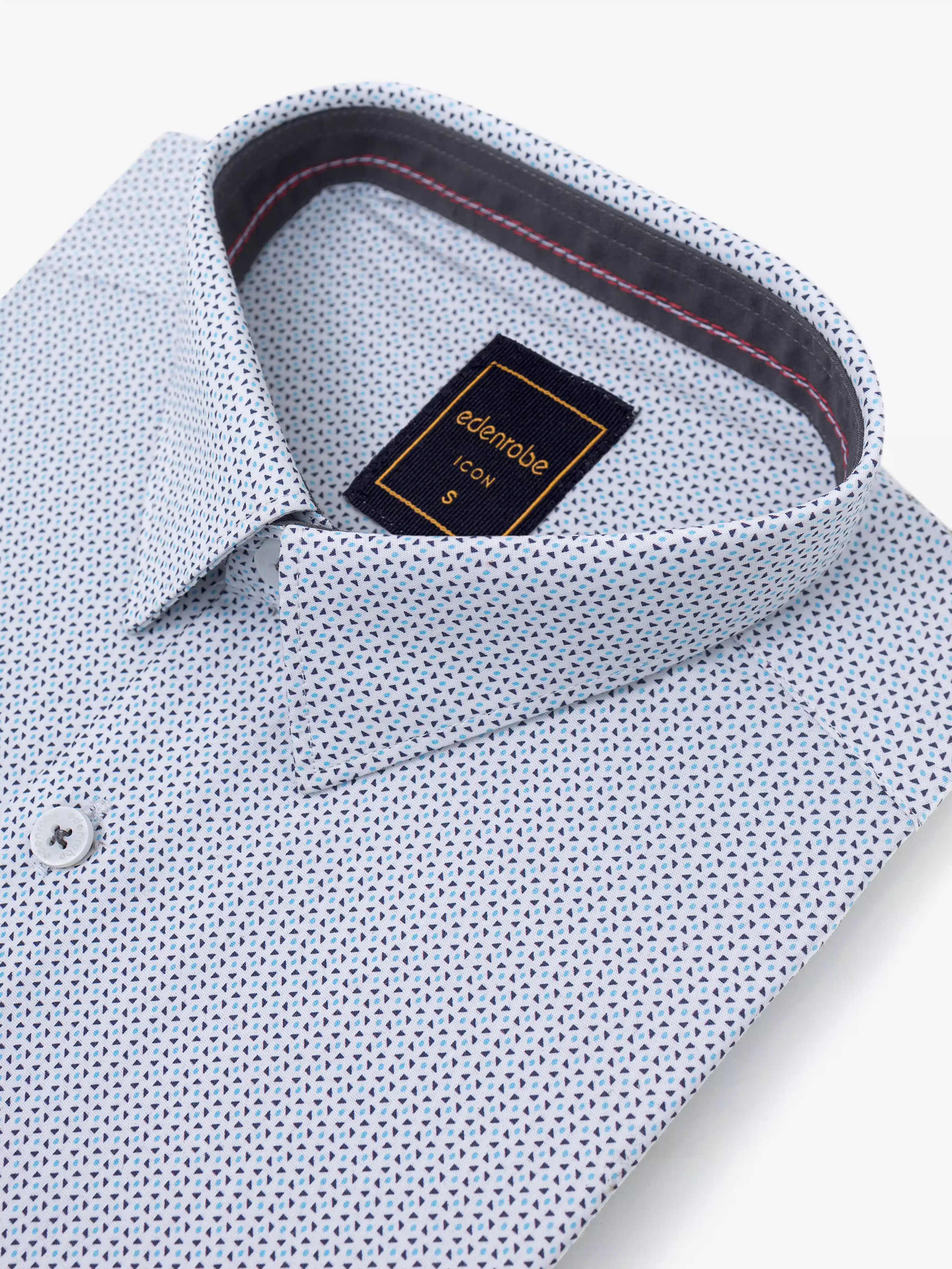 Men's White Multi Shirt - EMTSI5-50756 - Image 4