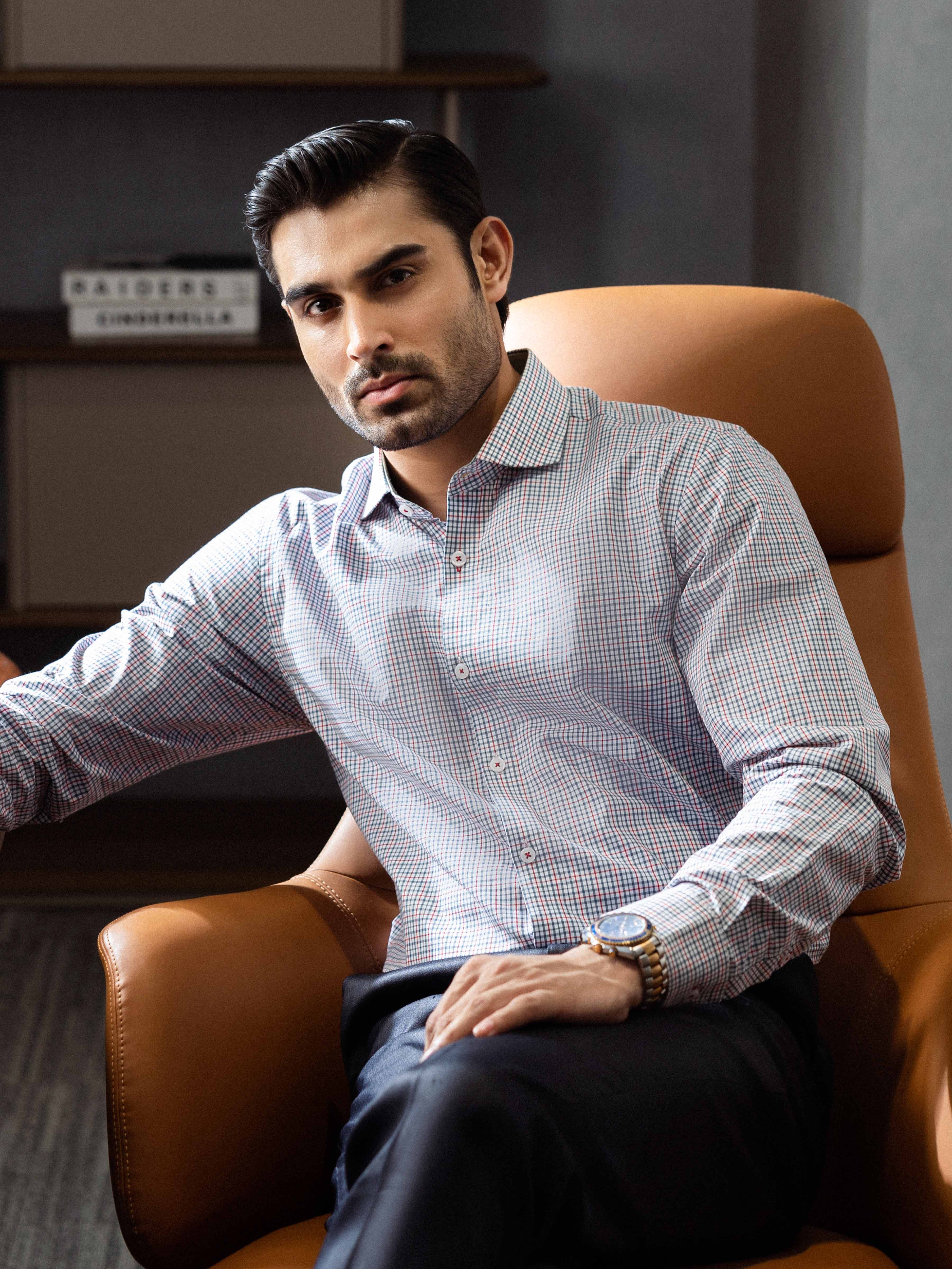 Men's White Multi Shirt - EMTSI5-50835