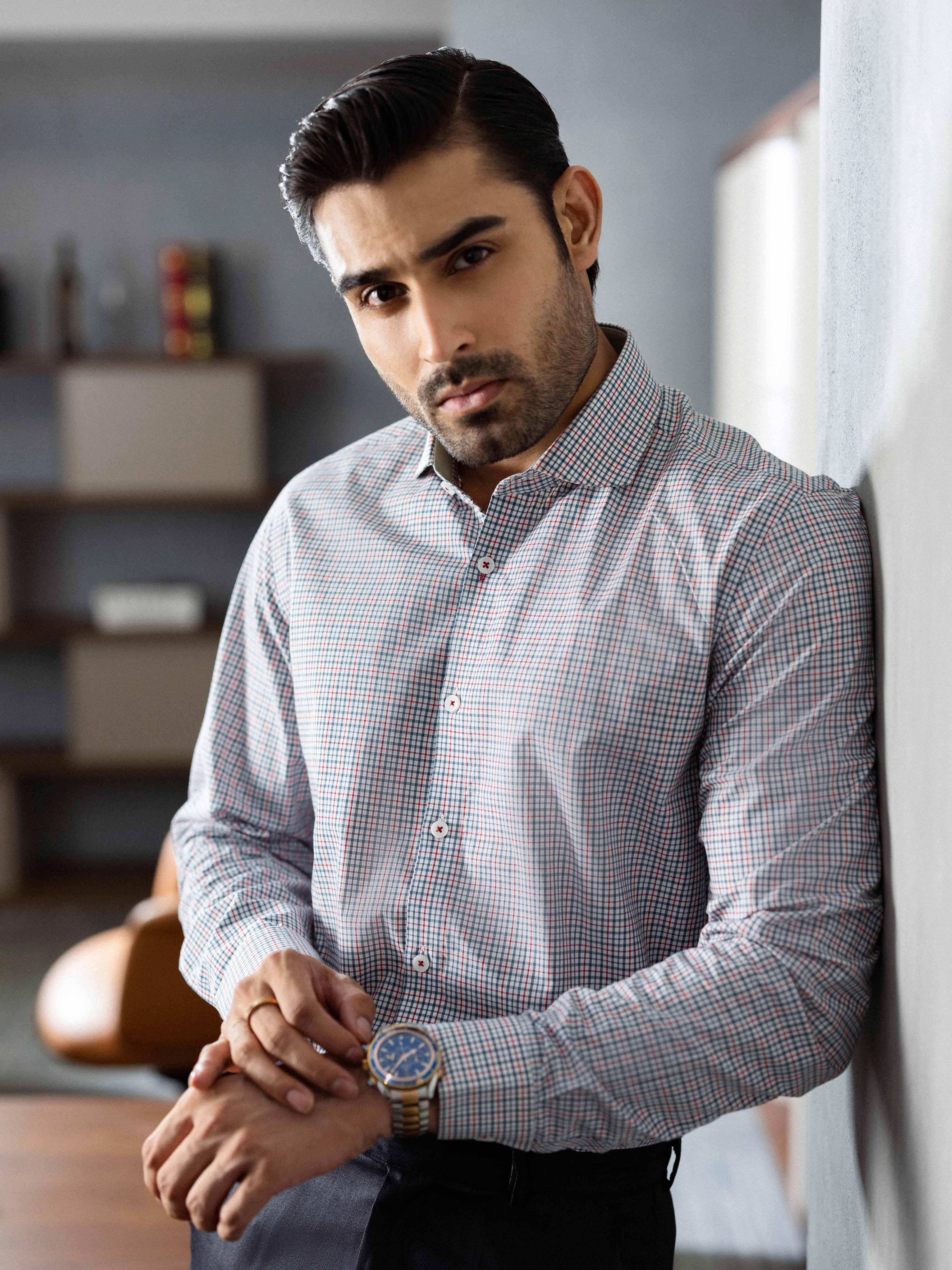Men's White Multi Shirt - EMTSI5-50835 - Image 5