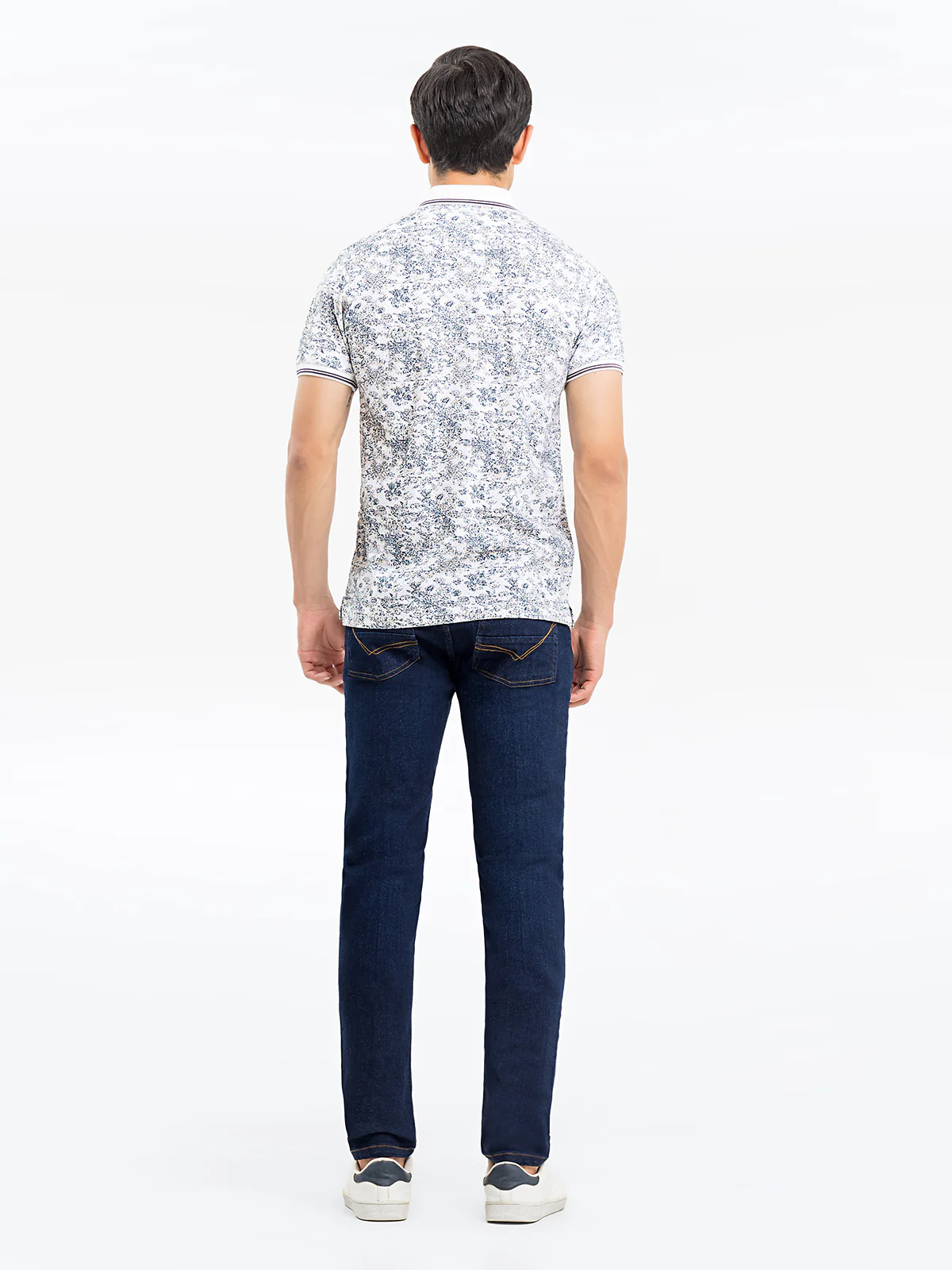 Men's White Polo Shirt - EMTPS23-027 - Image 5