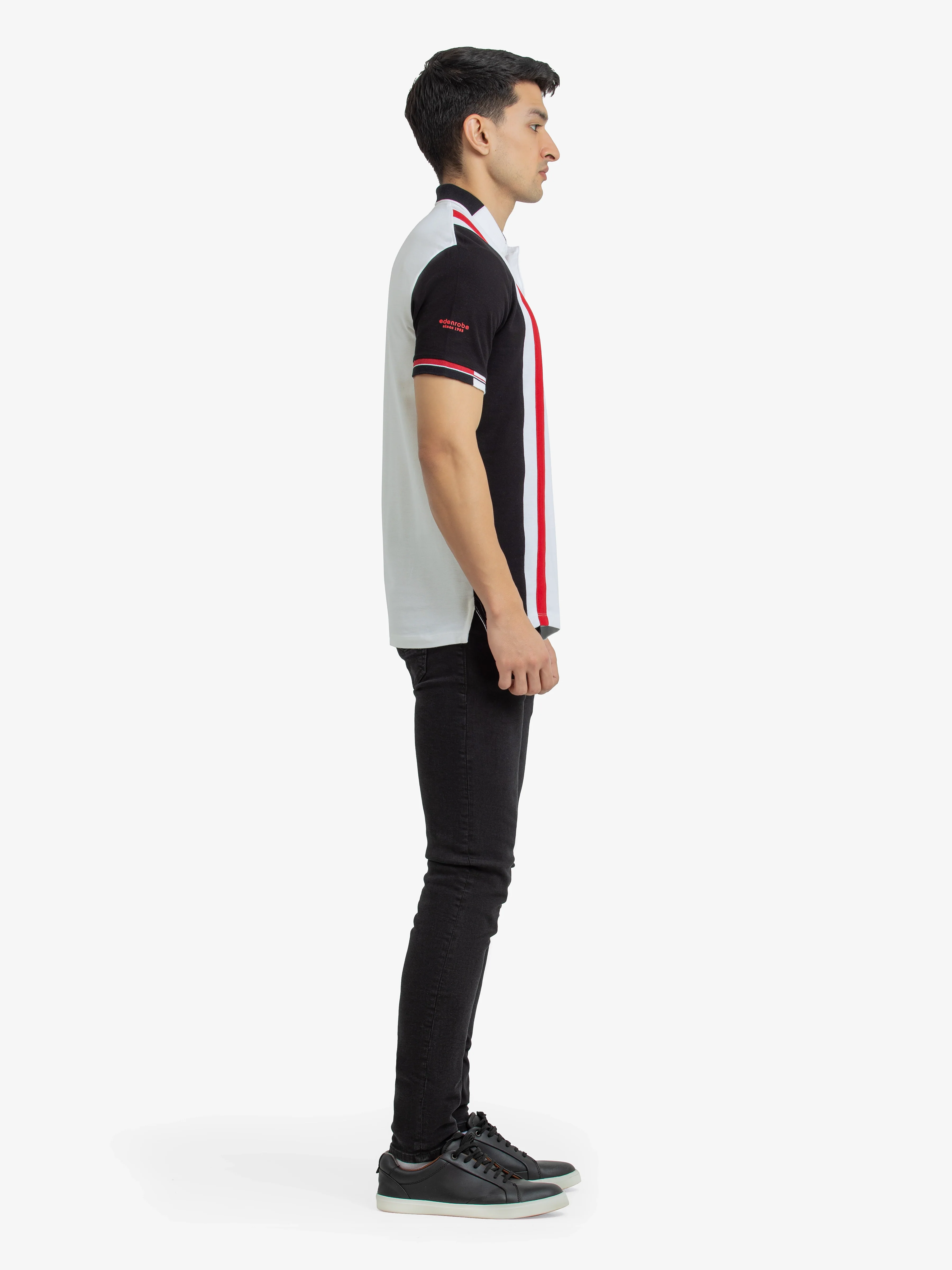 Men's White Polo Shirt - EMTPS24-010 - Image 4