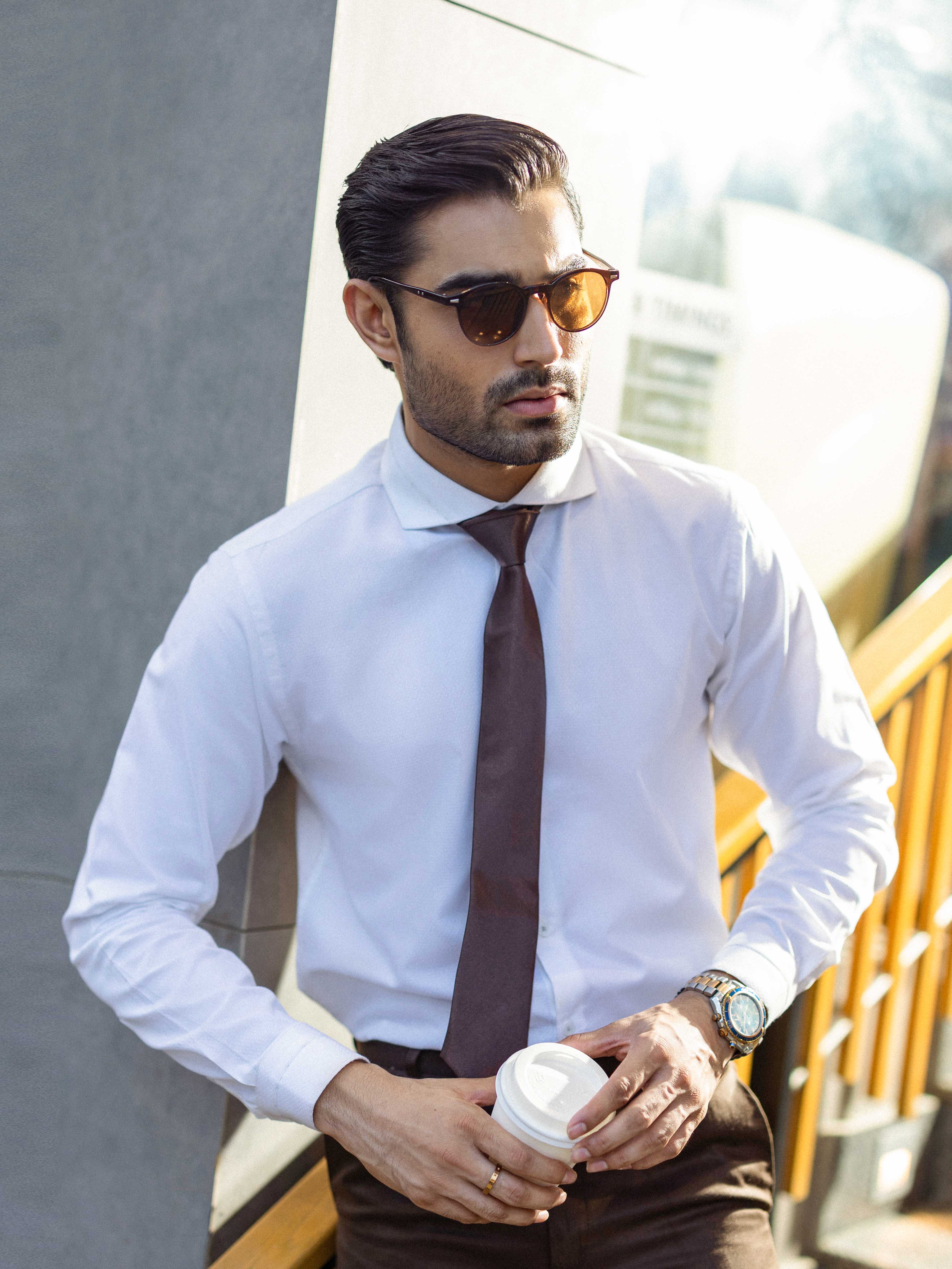 Men's White Shirt - EMTSI5-50833 - Image 2