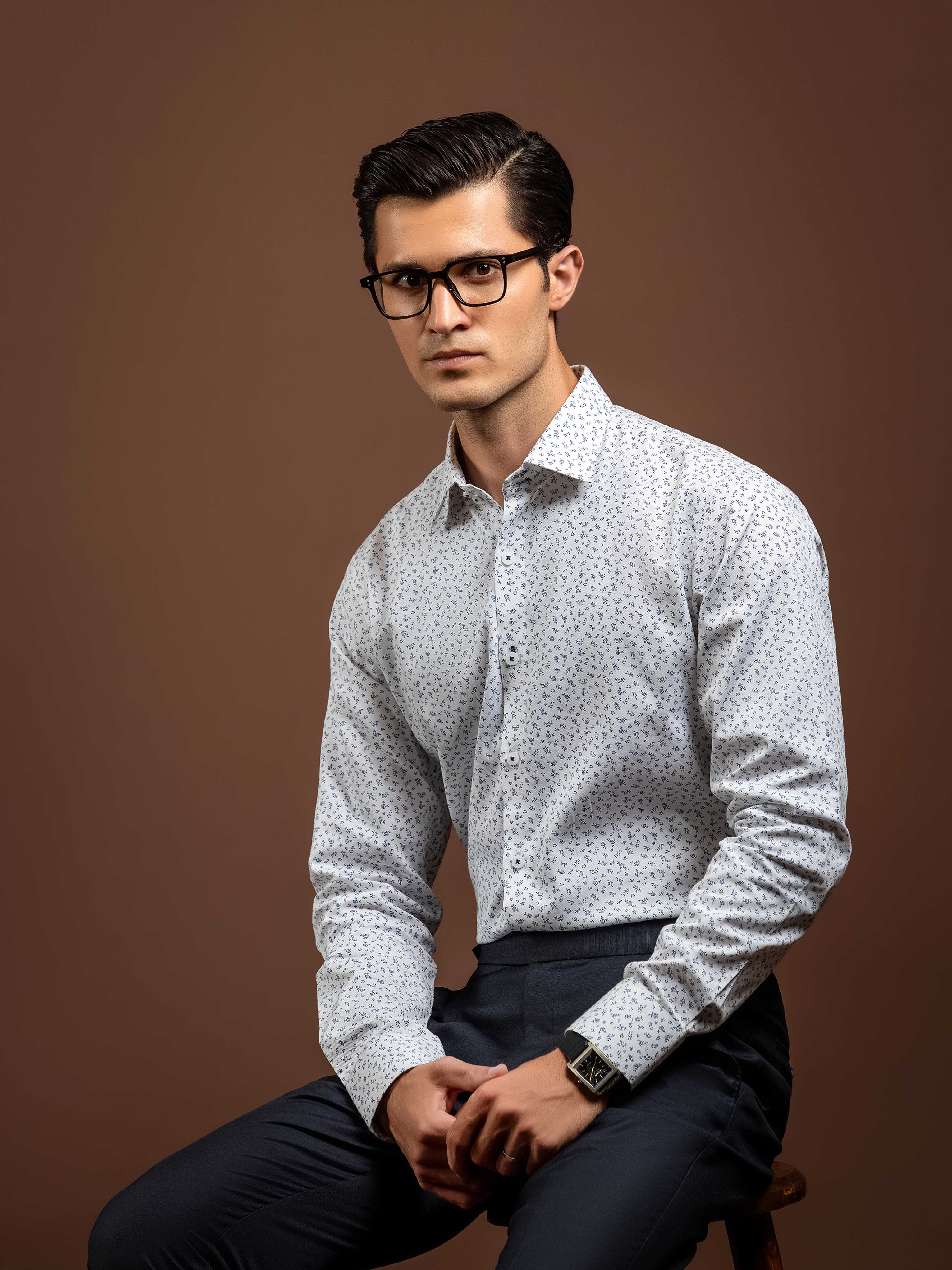 Men's White Shirt - EMTSI5-50840 - Image 3
