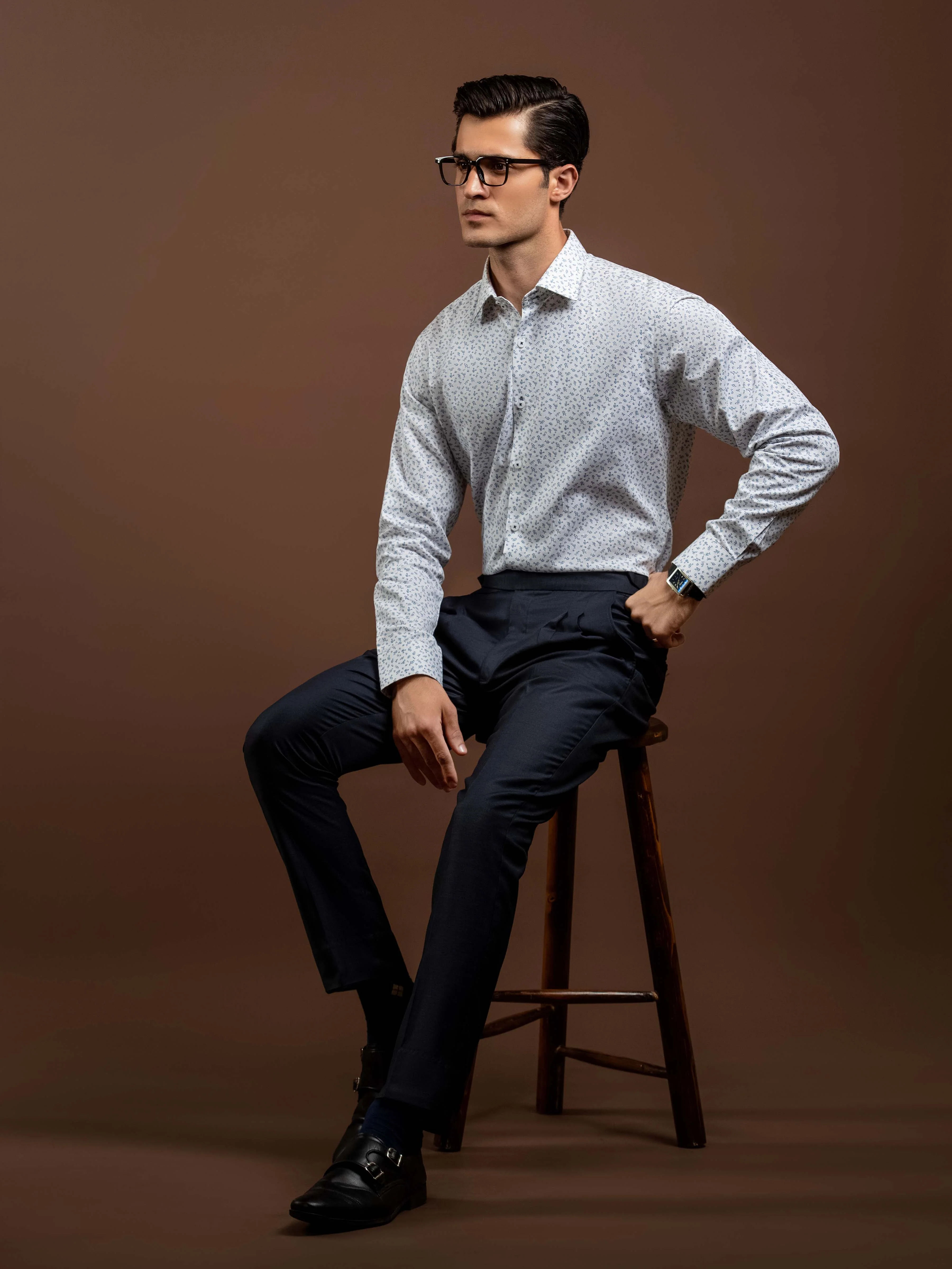 Men's White Shirt - EMTSI5-50840 - Image 5