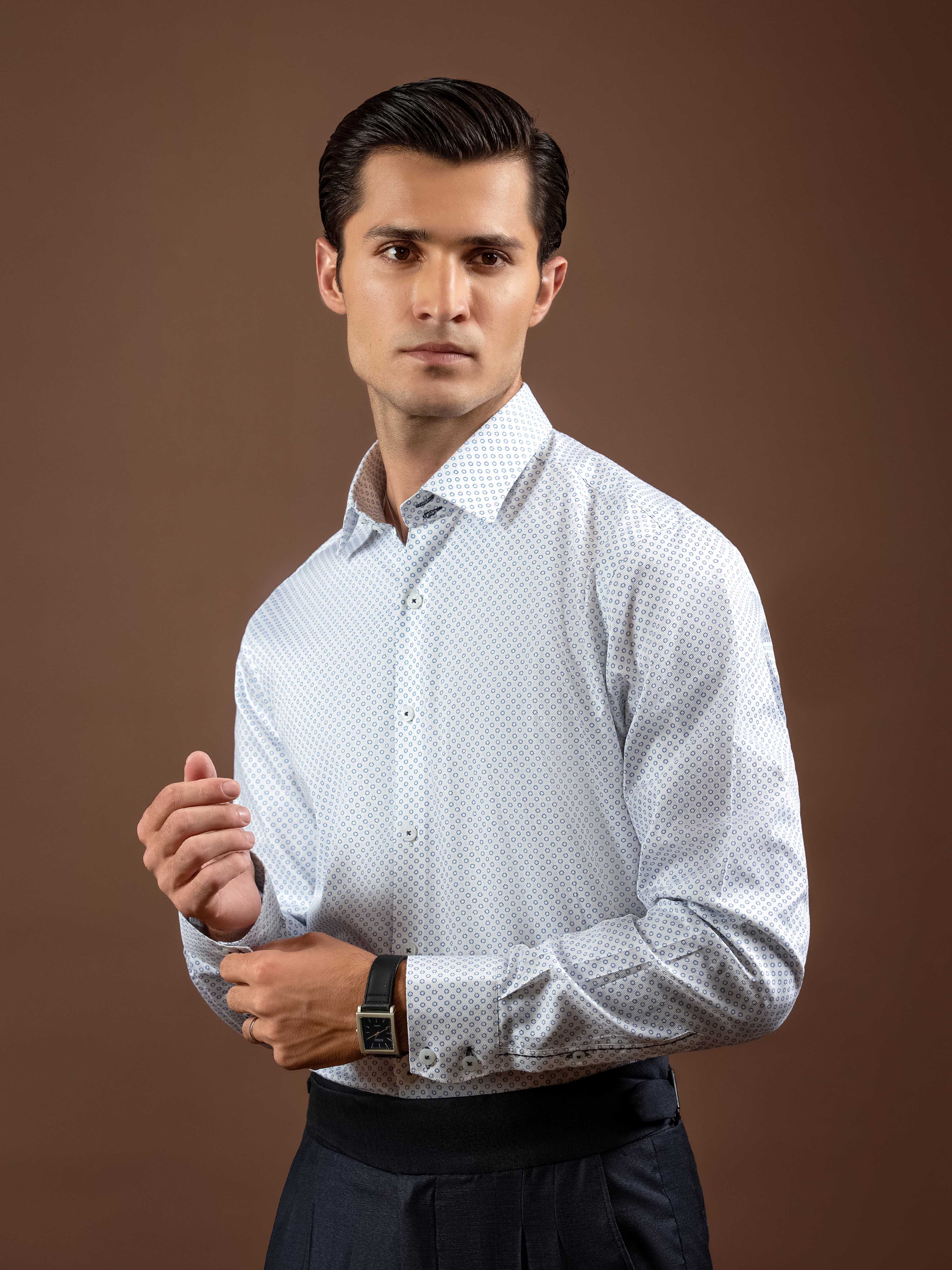 Men's White Shirt - EMTSI5-50843 - Image 4