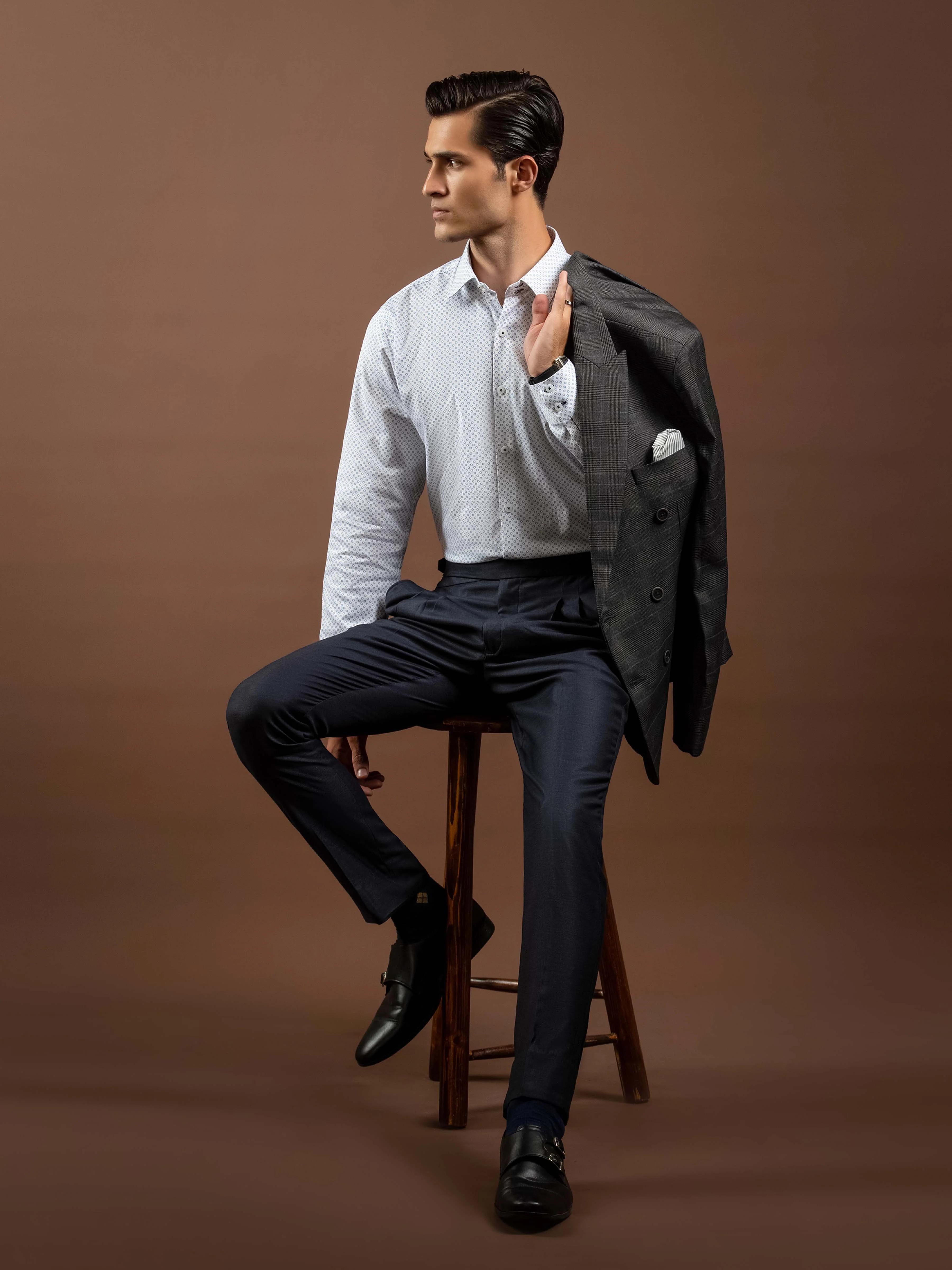 Men's White Shirt - EMTSI5-50843 - Image 5
