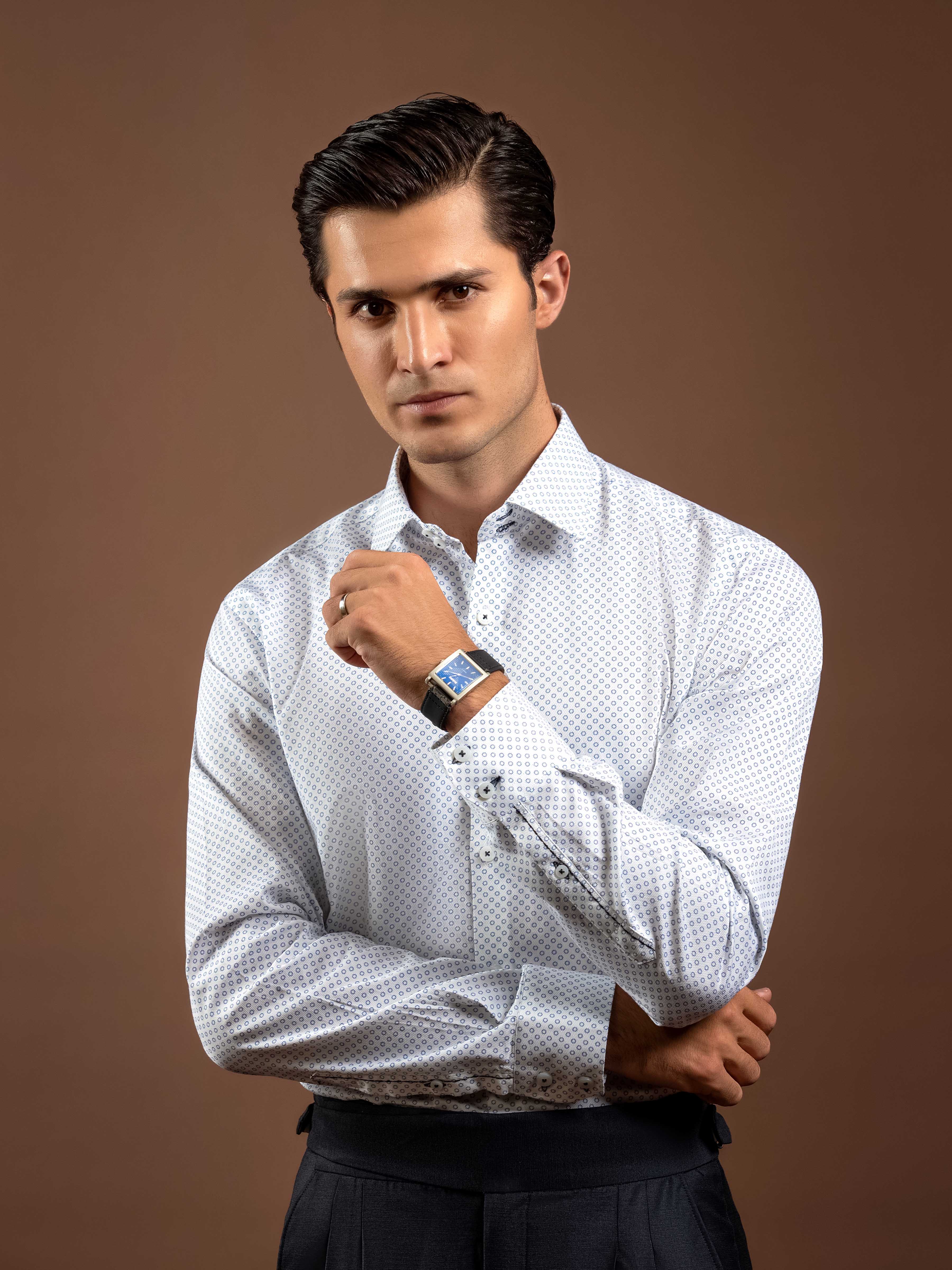 Men's White Shirt - EMTSI5-50843 - Image 6