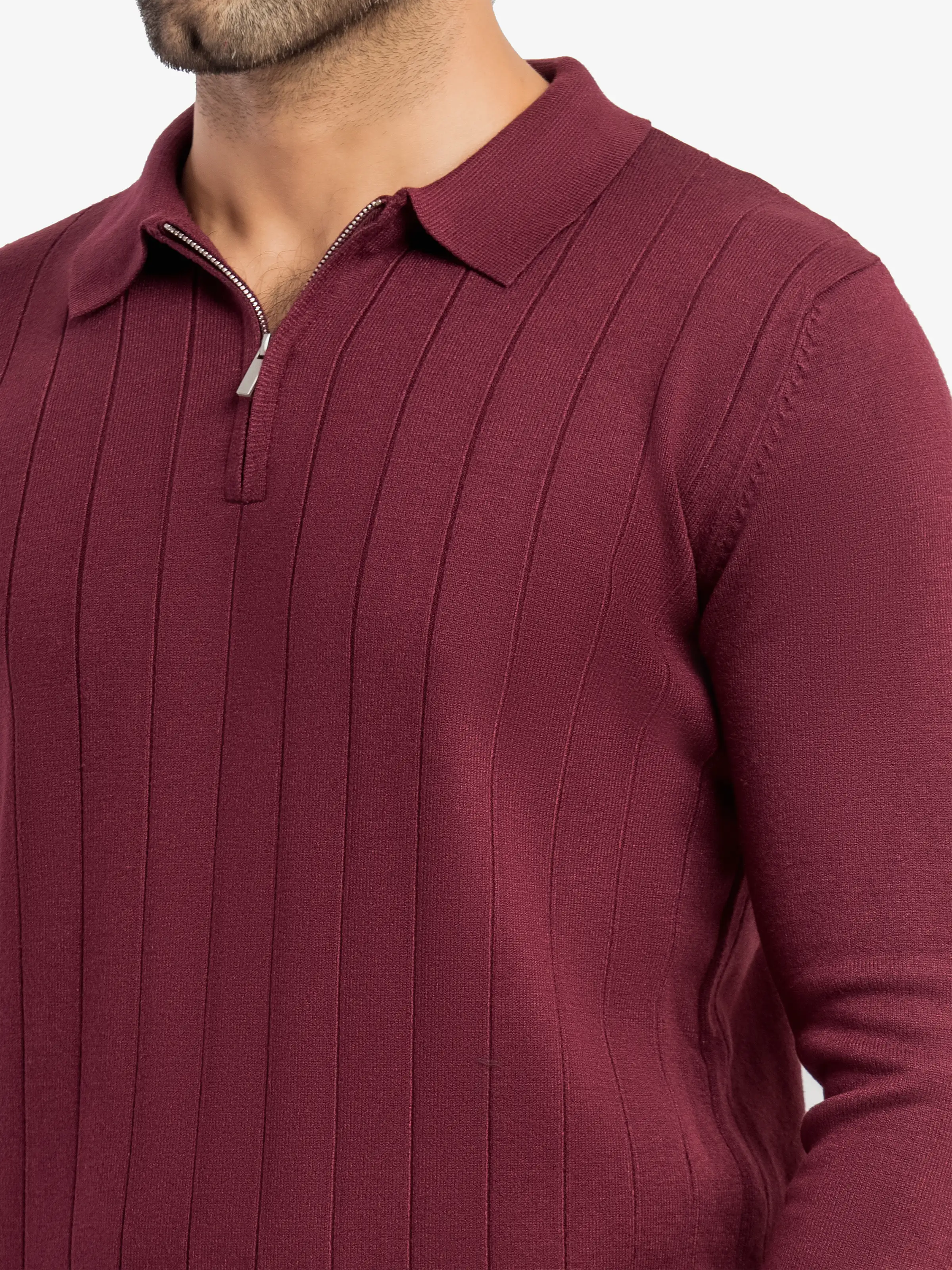 Men's Wine Sweater - EMTSWT5-032 - Image 2