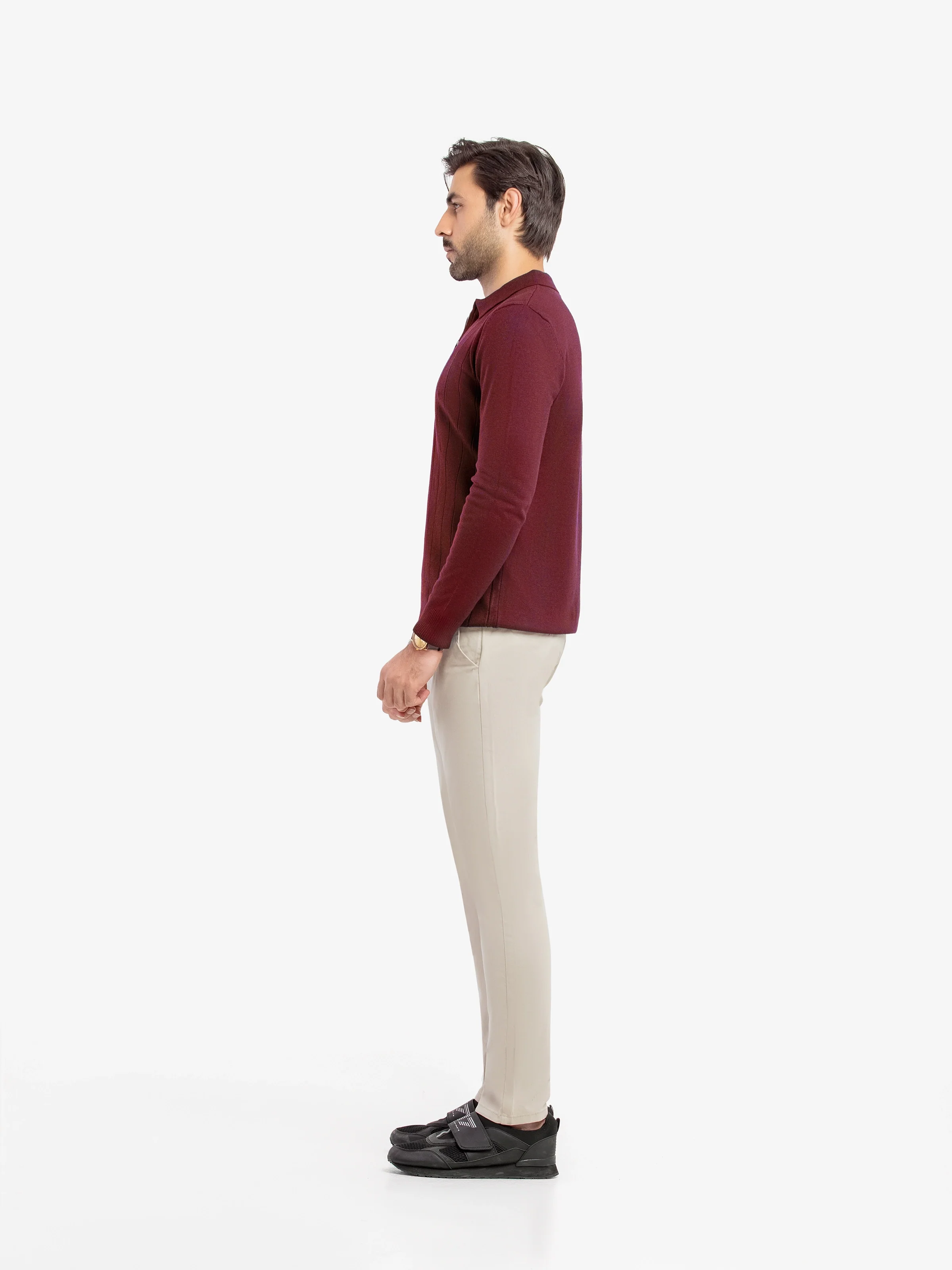 Men's Wine Sweater - EMTSWT5-032 - Image 4