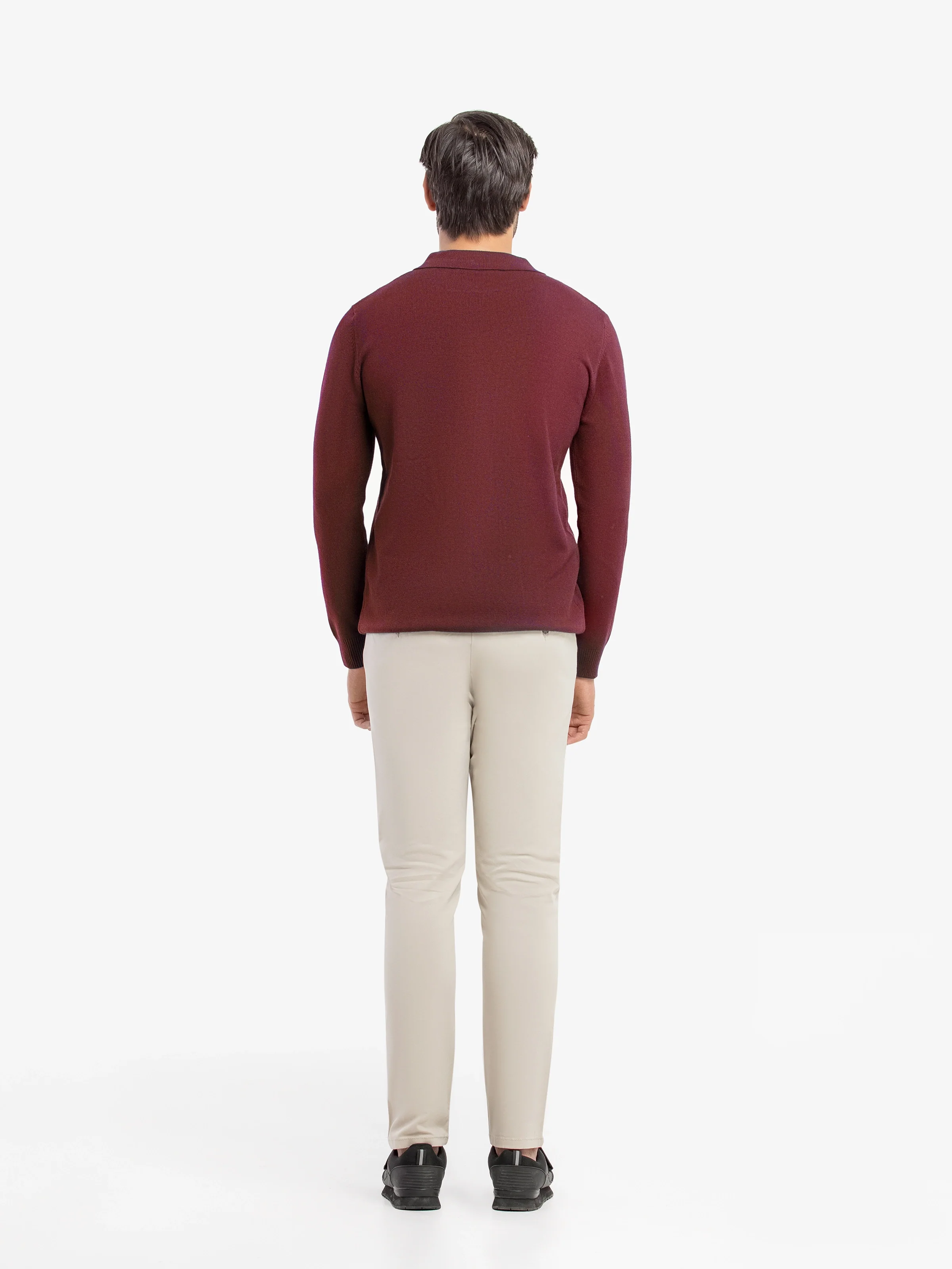 Men's Wine Sweater - EMTSWT5-032 - Image 5