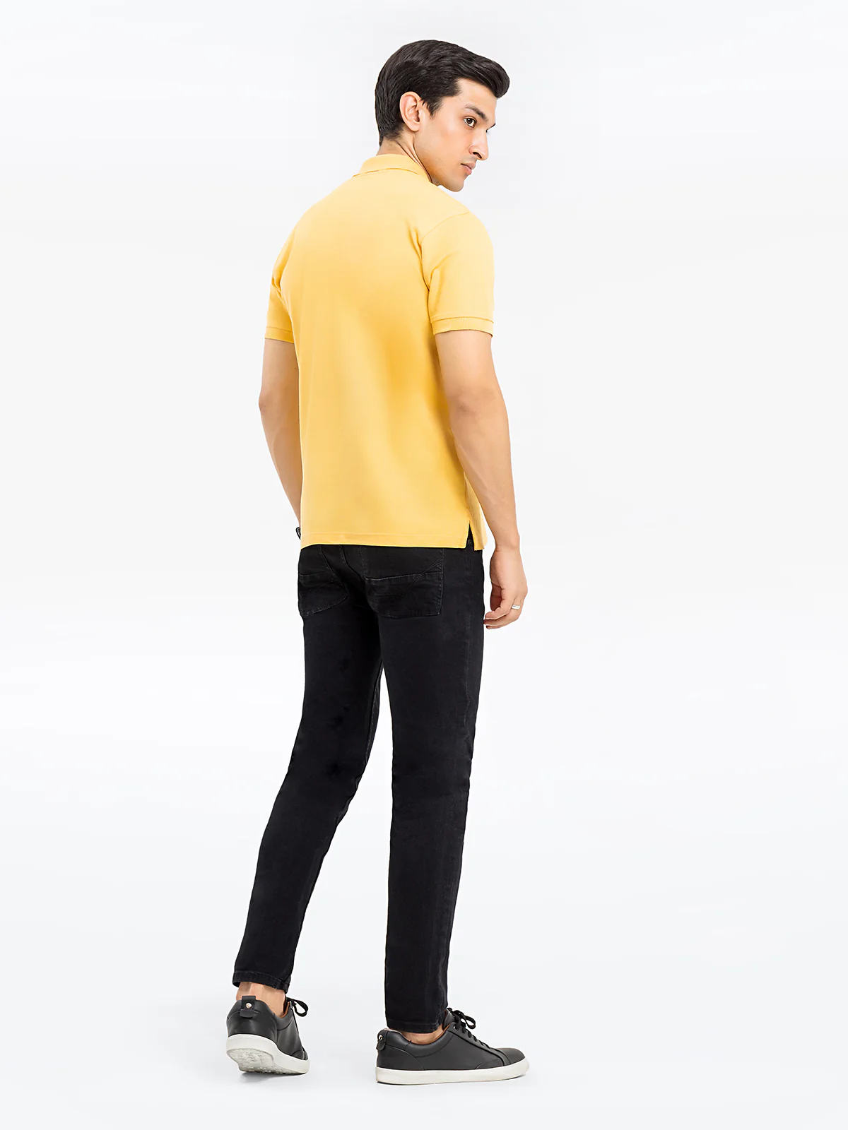 Men's Yellow Polo Shirt - EMTPS24-035 - Image 5