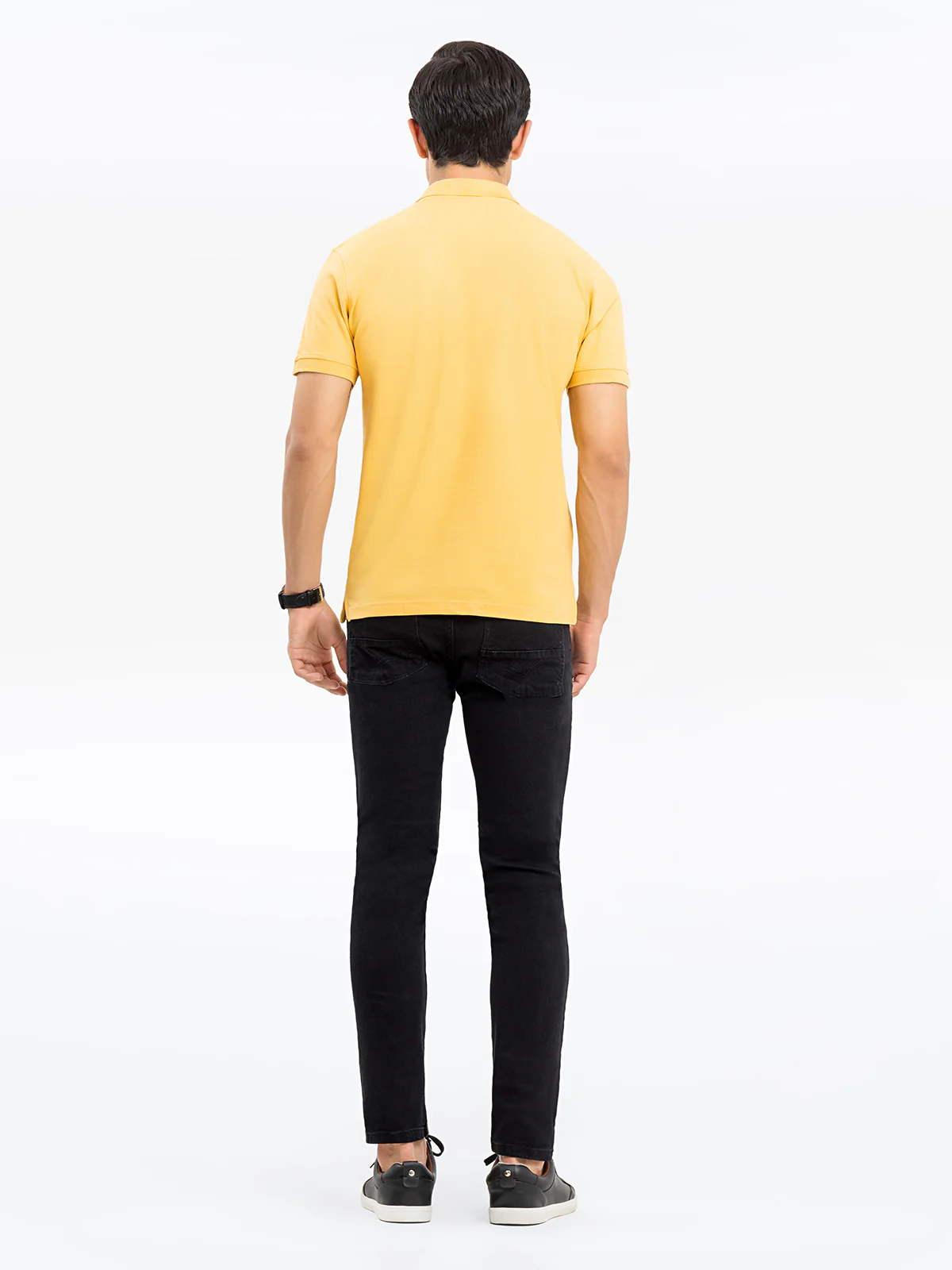 Men's Yellow Polo Shirt - EMTPS24-035 - Image 6