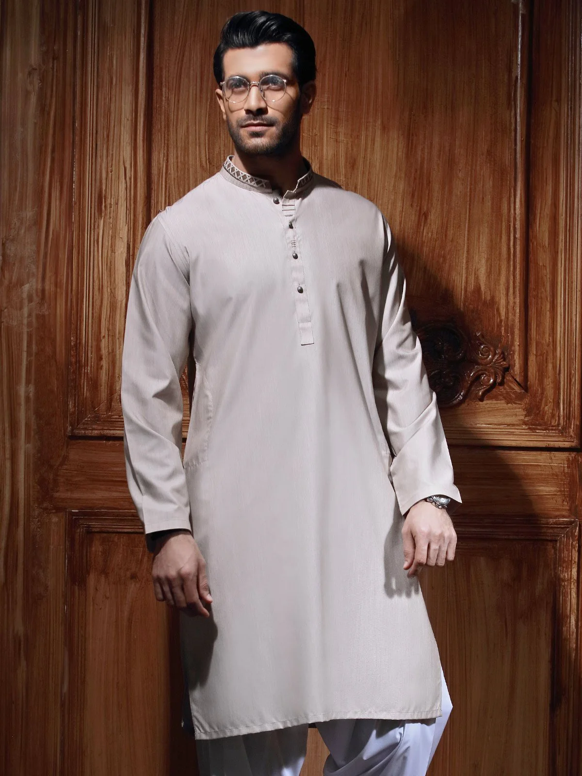 Men's Coffee Kurta - MTK-C16S-9369
