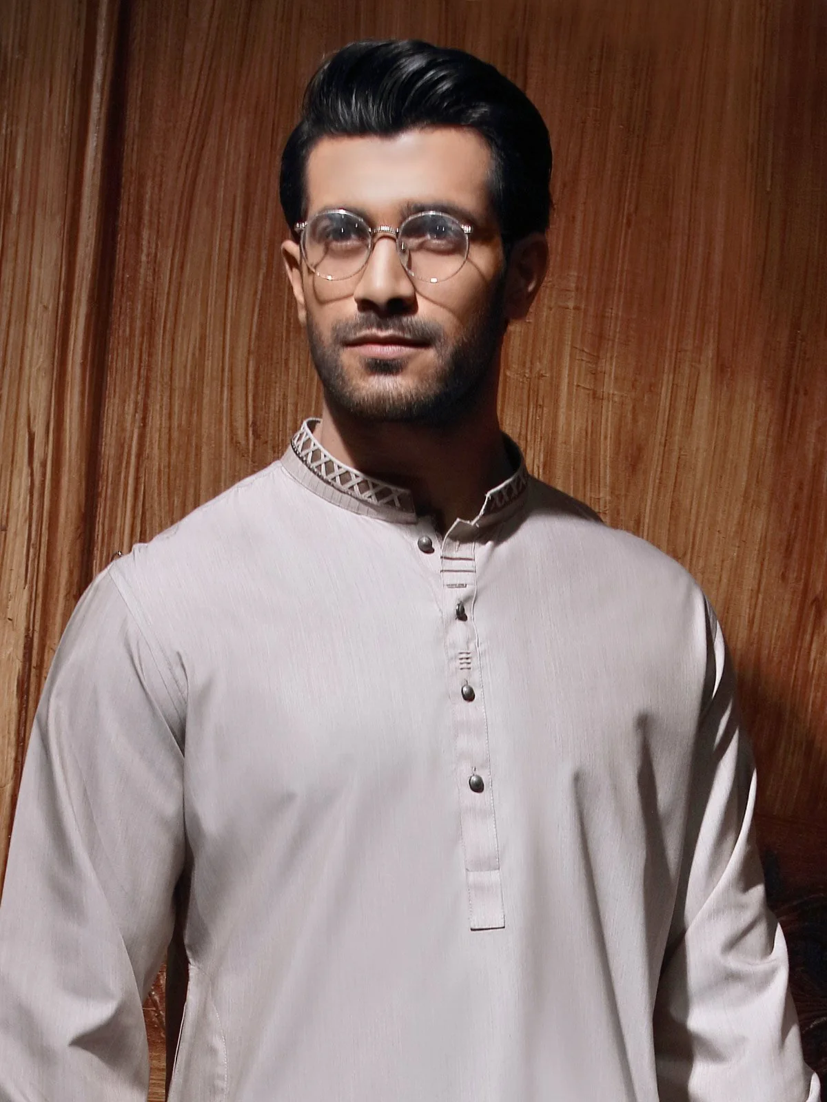 Men's Coffee Kurta - MTK-C16S-9369 - Image 2
