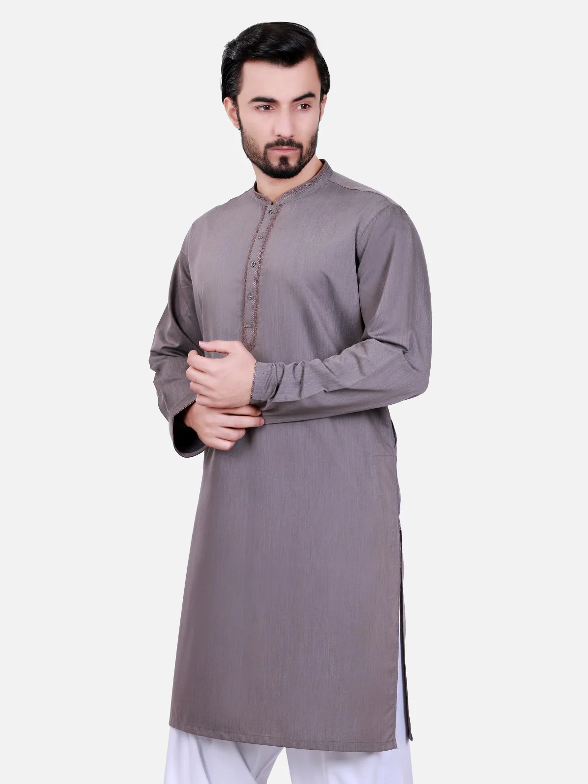 Men's Coffee Kurta - MTK-C17S-9364