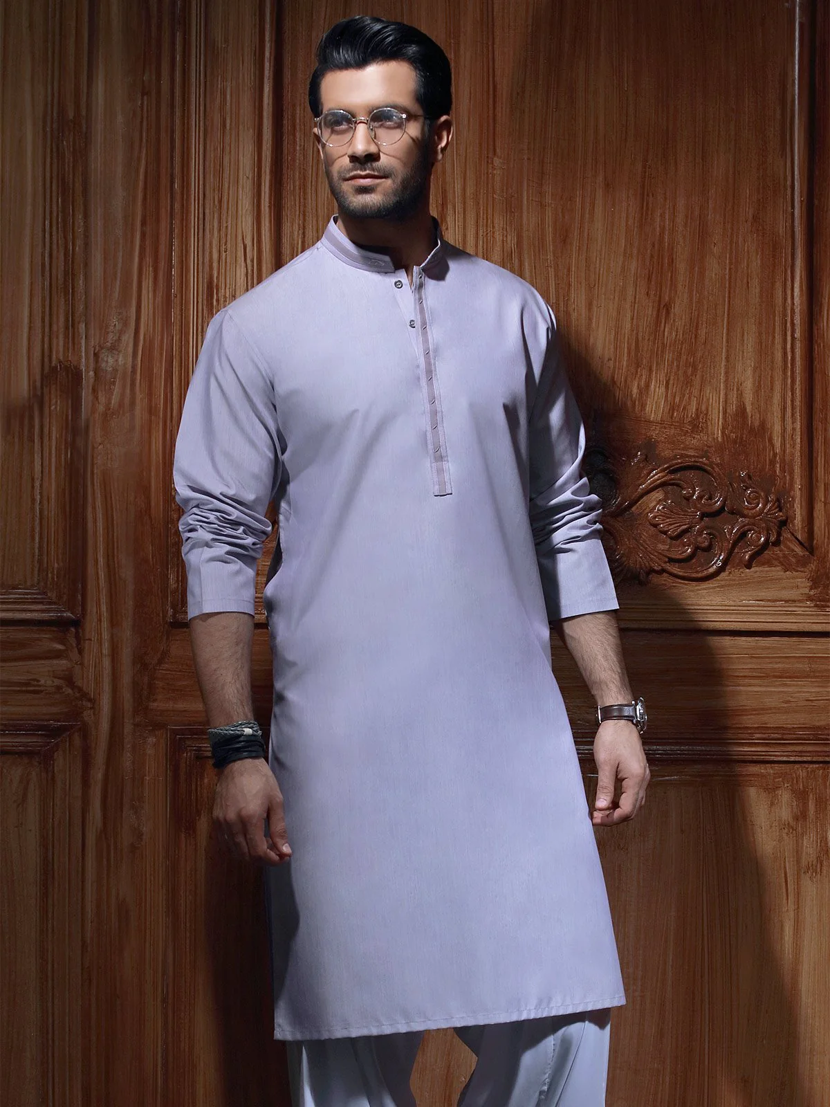 Men's Light Purple Kurta - MTK-C17S-9368