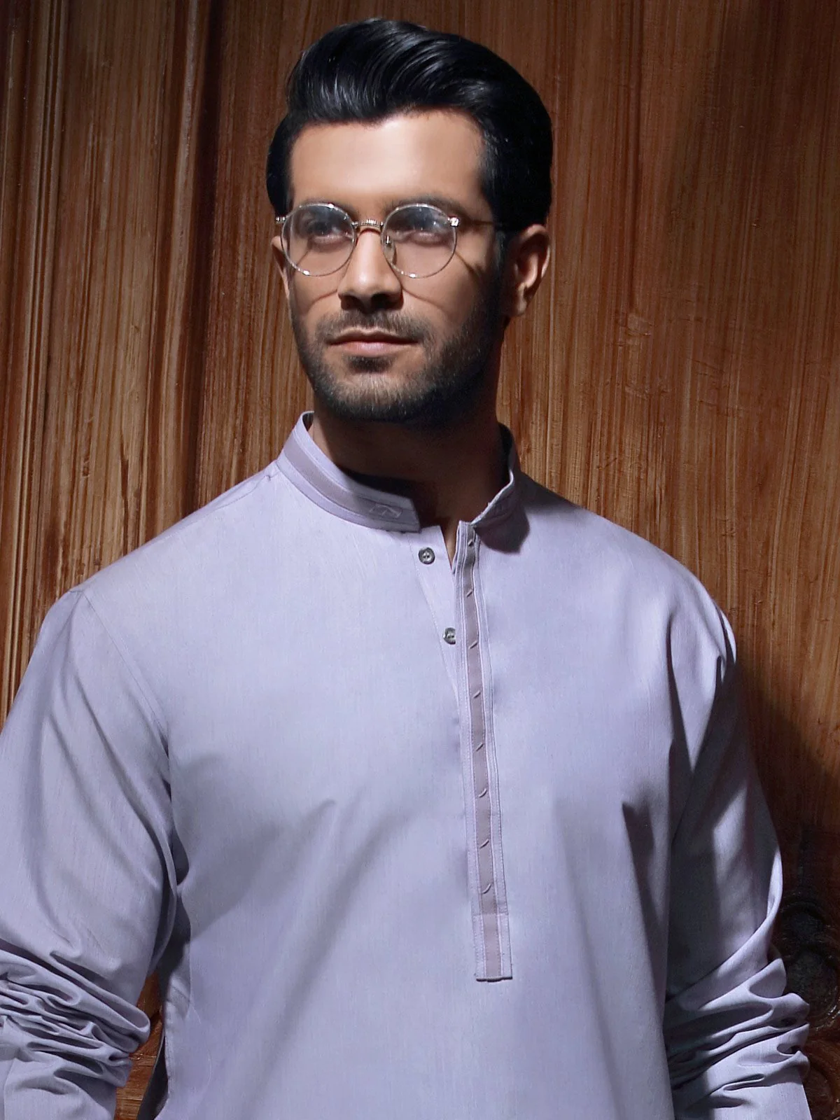 Men's Light Purple Kurta - MTK-C17S-9368 - Image 2