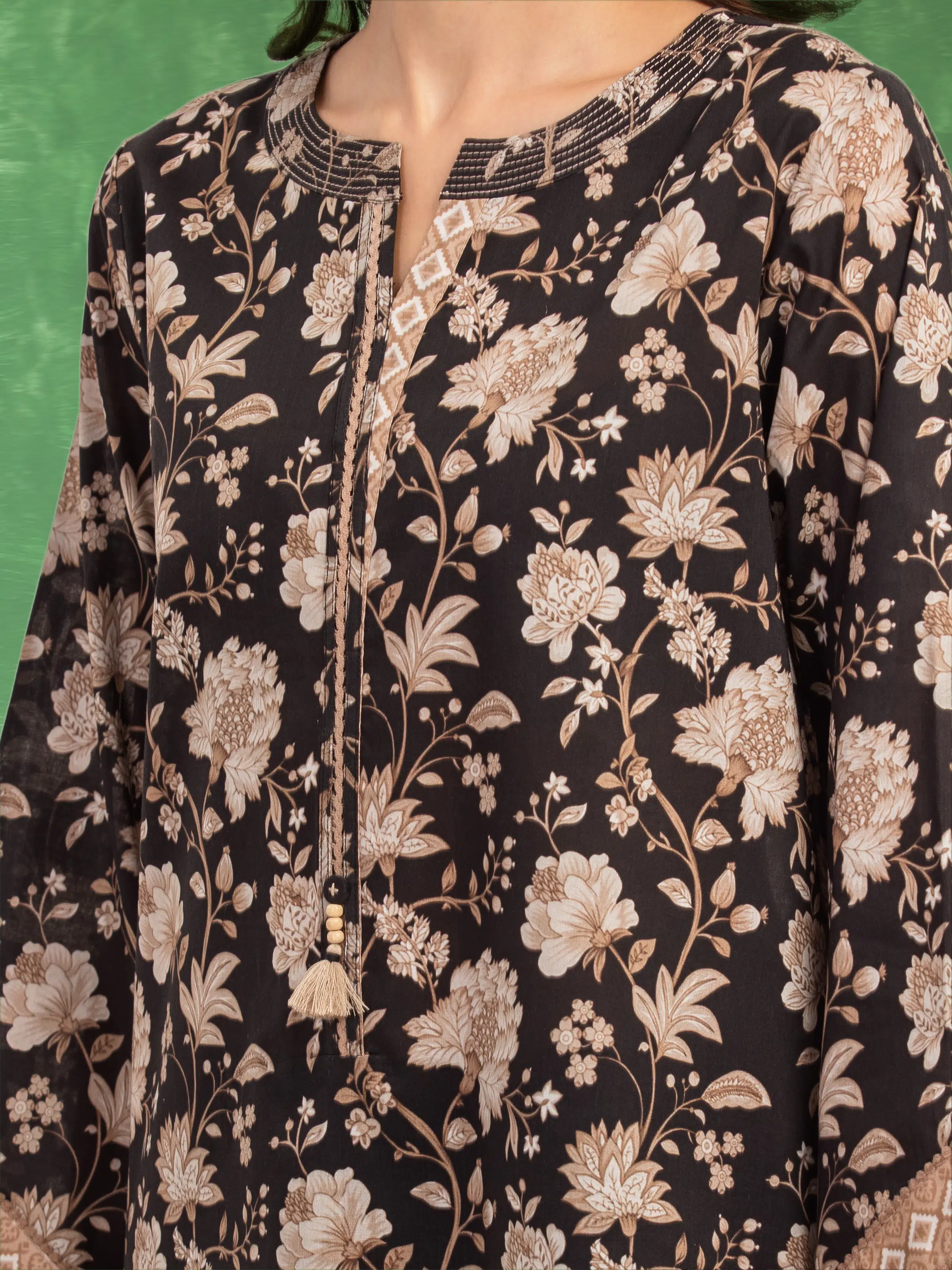 Unstitched Printed Lawn Shirt Trouser - EWU5A1-35420ST - Image 2