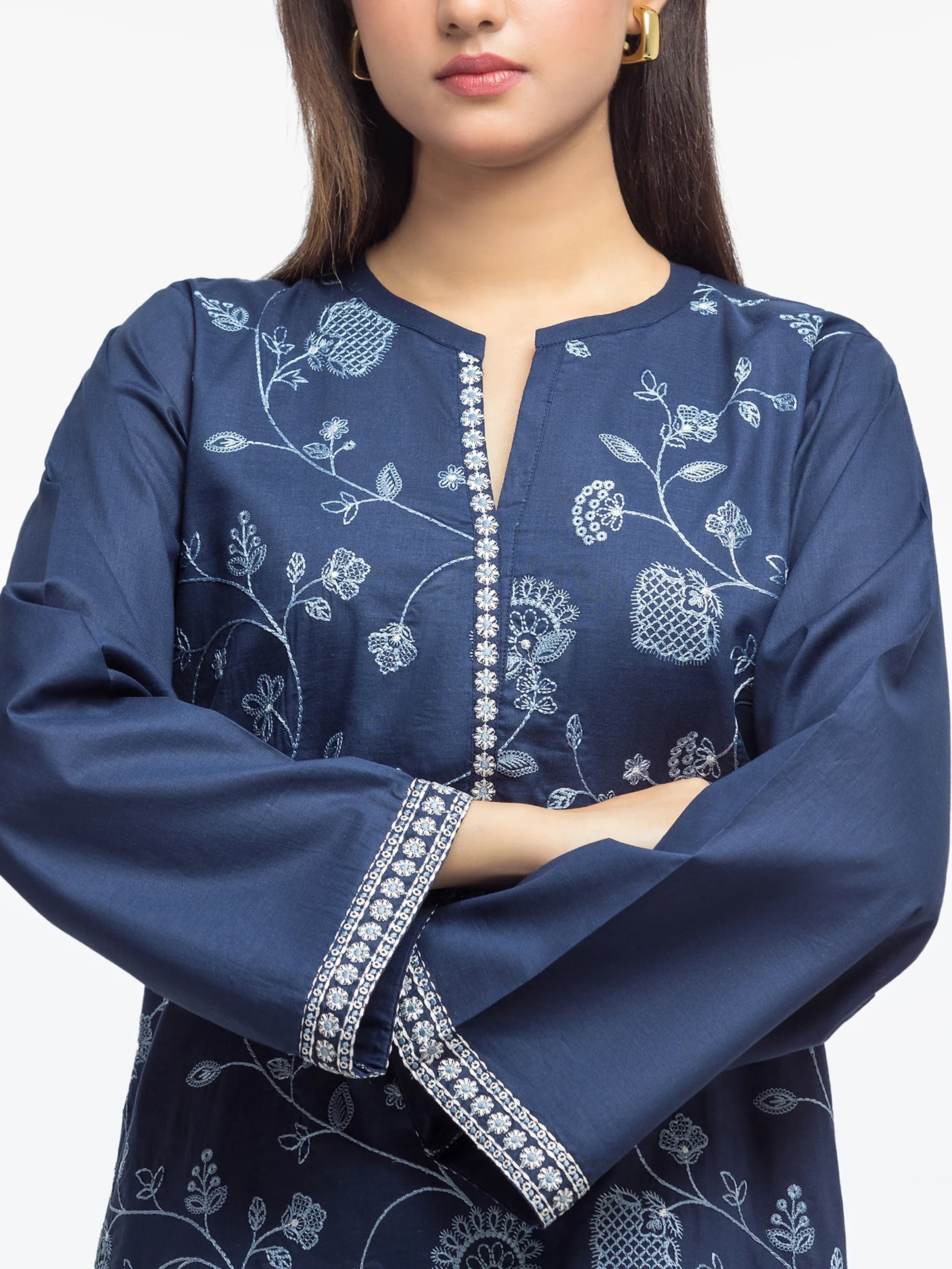 Pret Embroidered Cambric Shirt - EWTKE25-81600S - Image 2