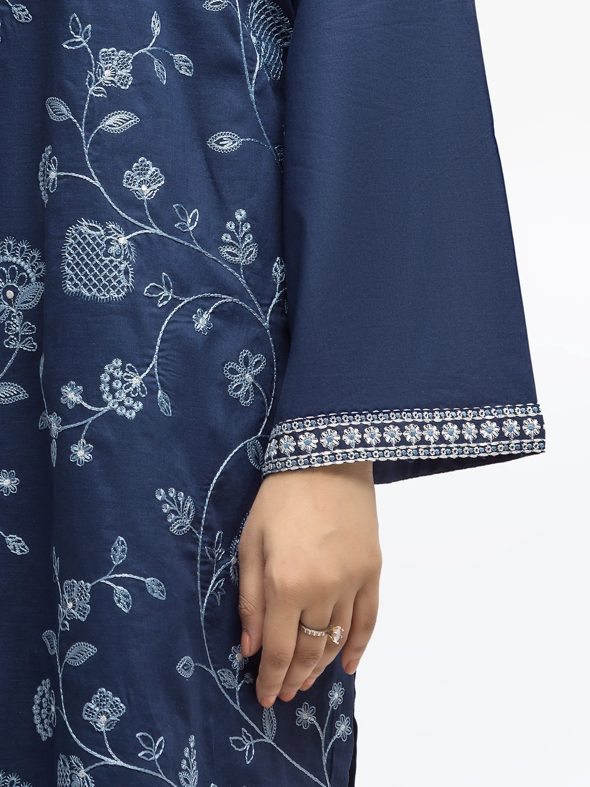 Pret Embroidered Cambric Shirt - EWTKE25-81600S - Image 4