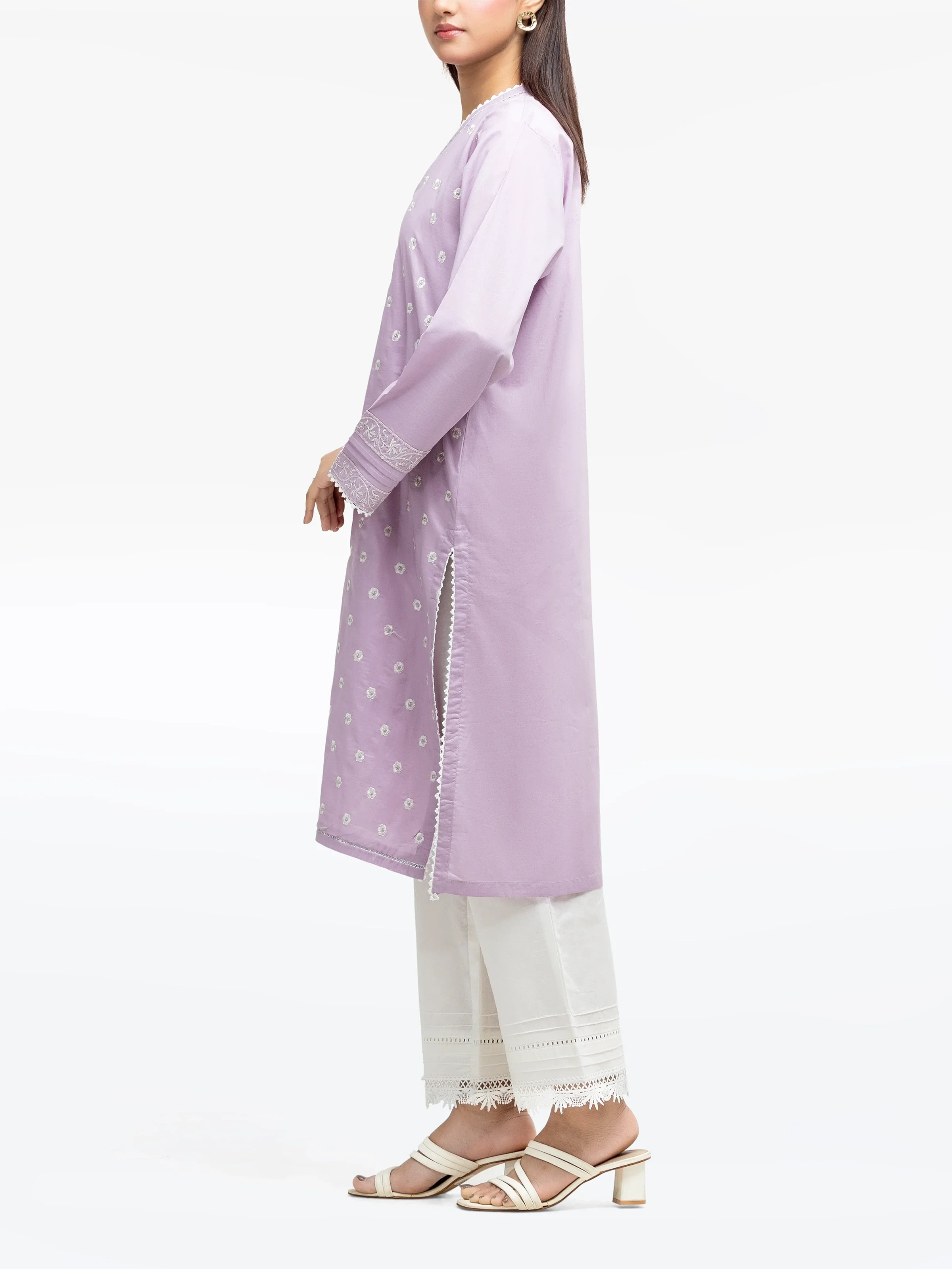 Pret Embroidered Cambric Shirt - EWTKE25-81601S - Image 5