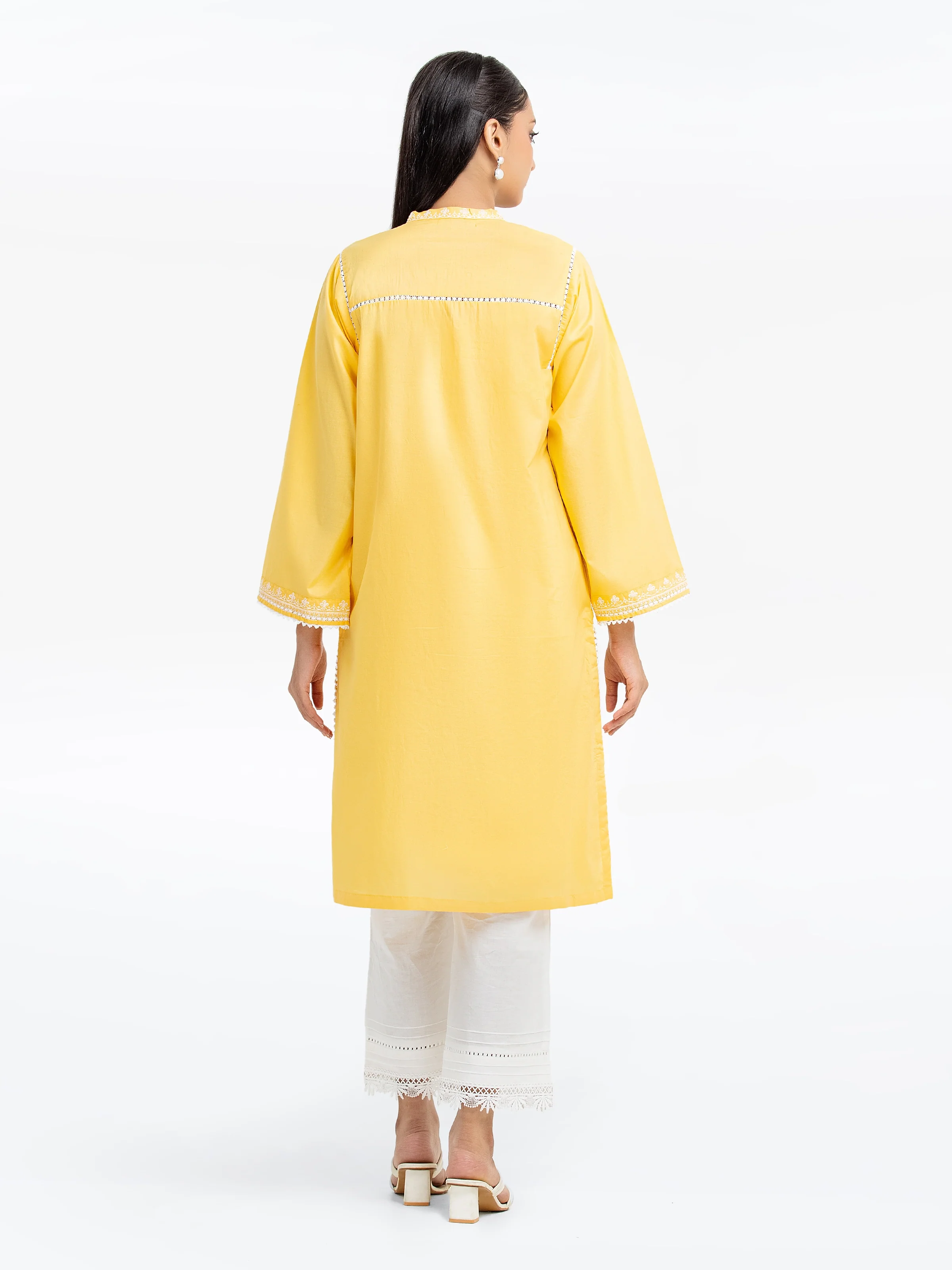 Pret Embroidered Cambric Shirt - EWTKE25-81603S - Image 6