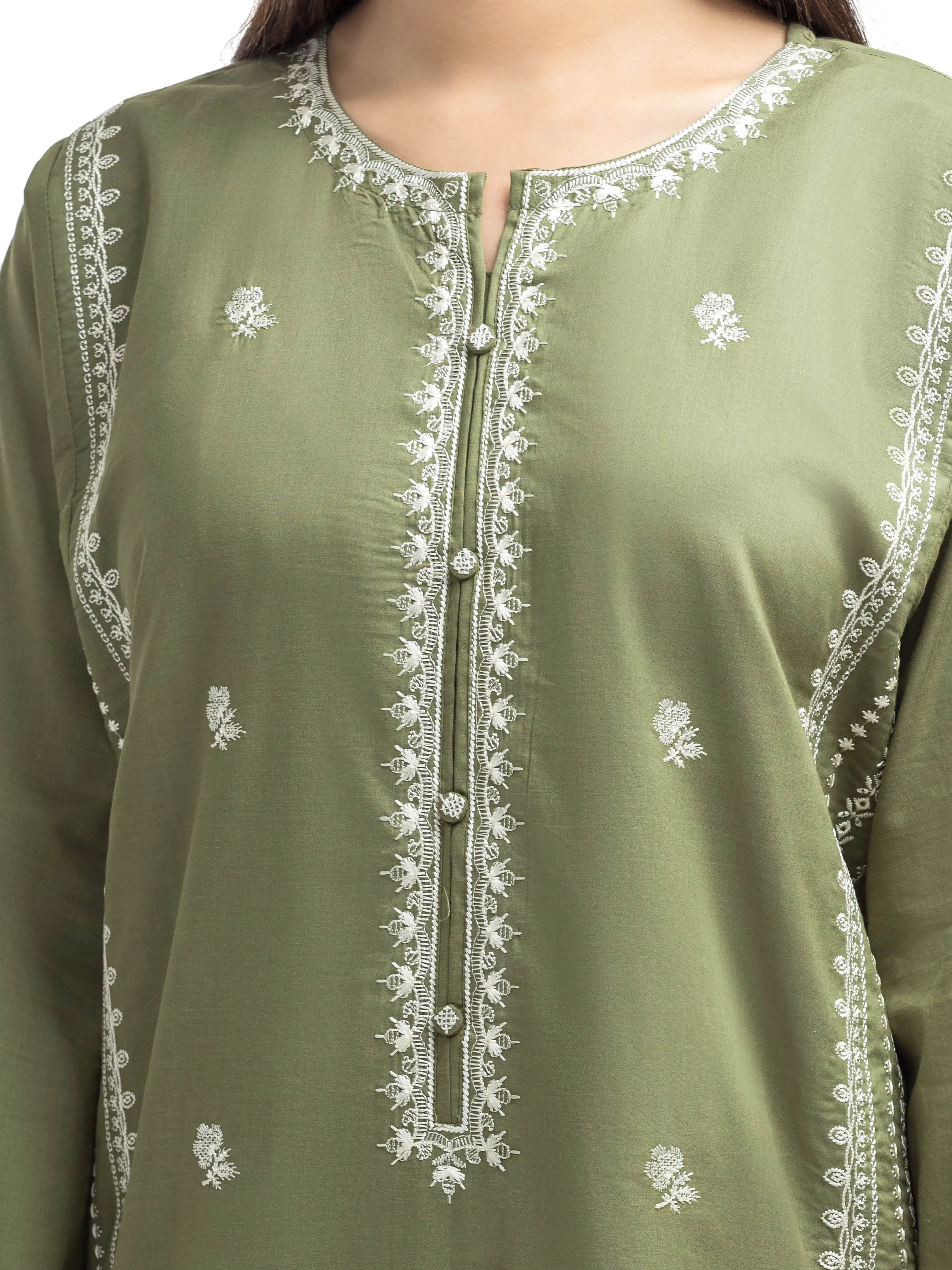 Pret Embroidered Cambric Shirt - EWTKE25-81604S - Image 3